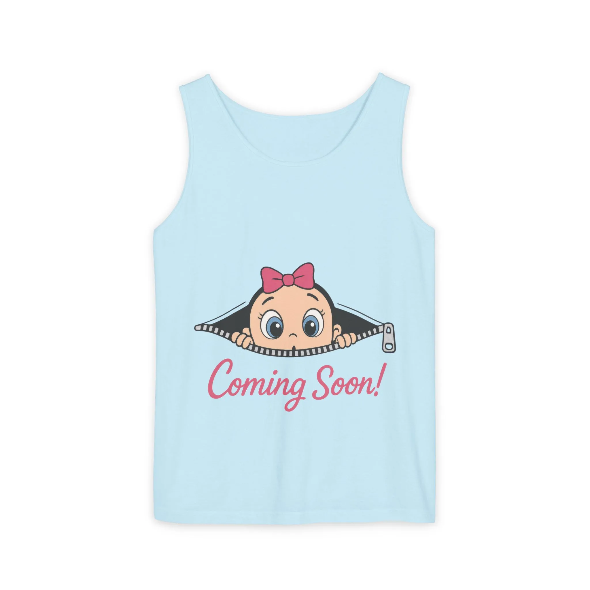 Coming Soon Maternity Tank Top, Cute Baby Girl Pregnancy Announcement Shirt, Expecting Mom Gift, Gender Reveal Tank, Baby Shower Gift - Image 23