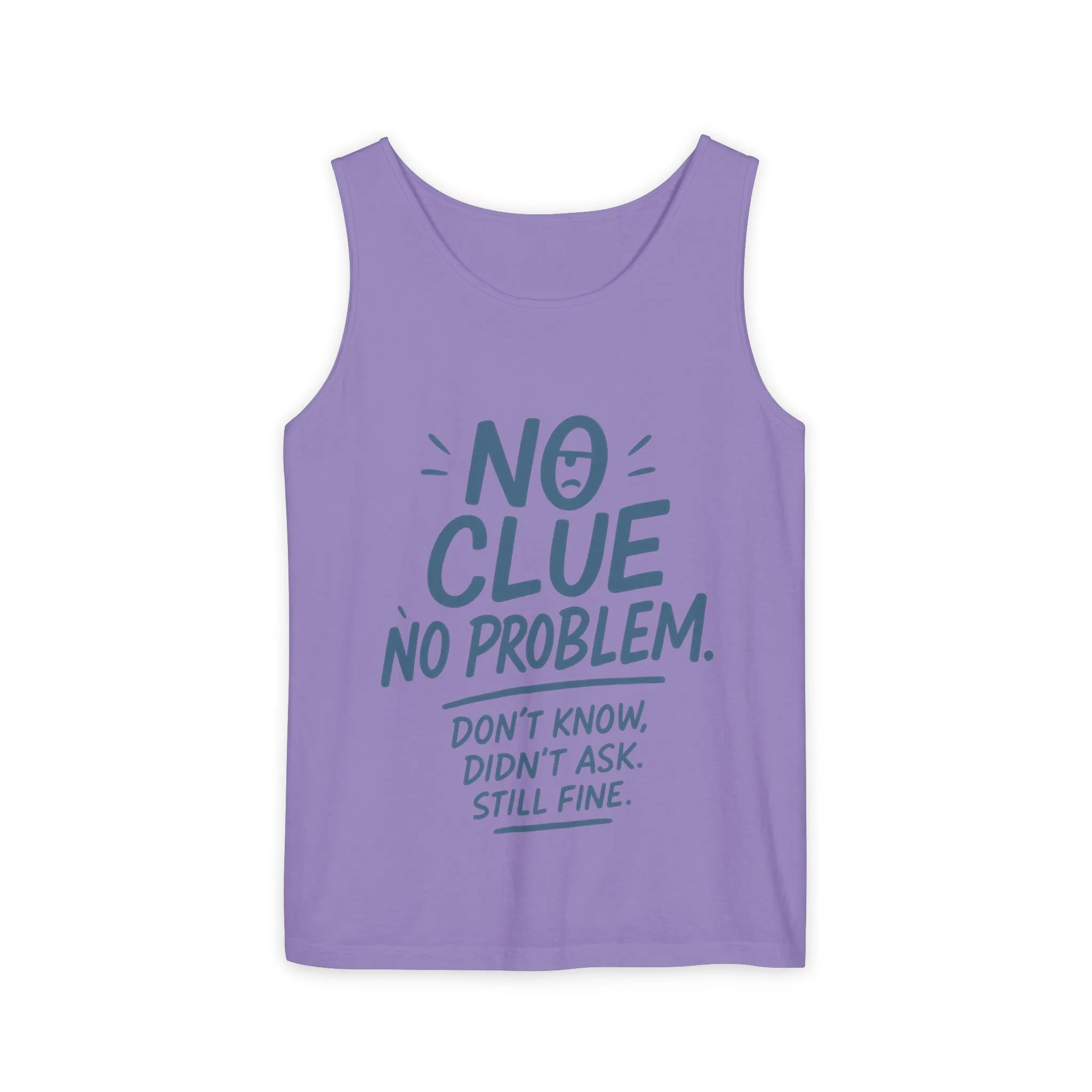 Funny No ClueWomens Tank Top, No Problem Quote Shirt, Dont Know Didnt Ask Graphic Tee, Gift for Her, Humorous Tee, Workout Sleeveless Shirt - Image 25