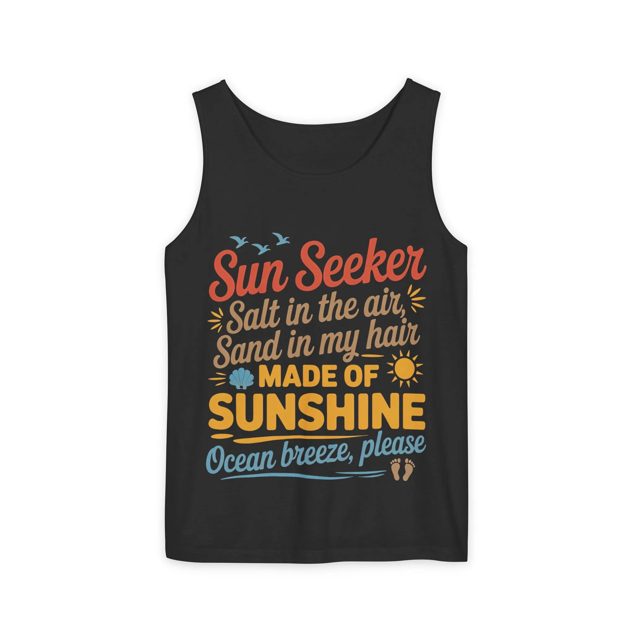 Sun Seeker Summer Quote Tank Top, Made of Sunshine Beach Vibes Tee, Ocean Breeze Please Tank Top for Women, Salt in the Air Sand Top - Image 25