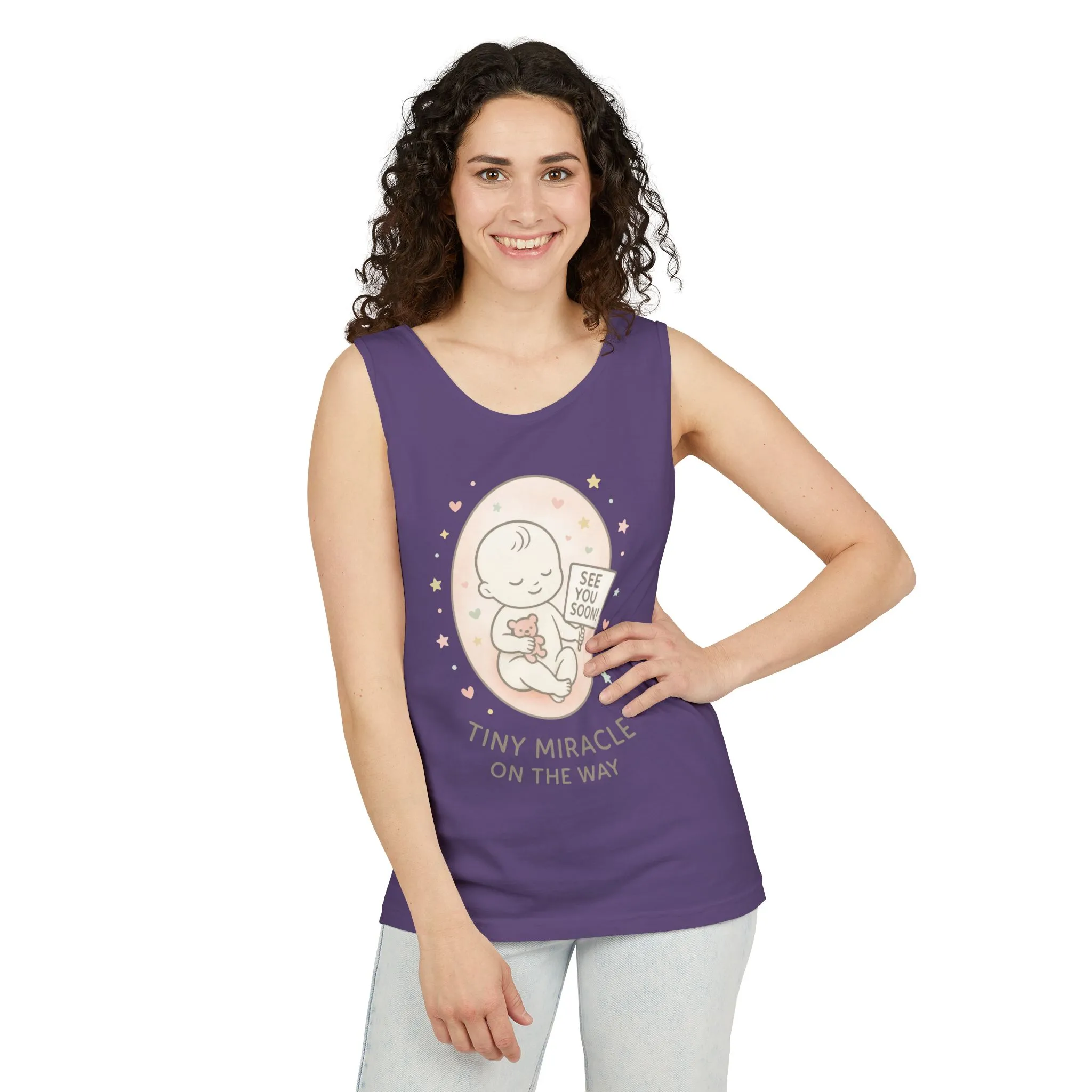 Coming Soon Maternity Tank Top, Cute Baby Pregnancy Announcement Shirt, Expecting Mom Gift, Gender Reveal Tee, Baby Shower Gift - Image 20