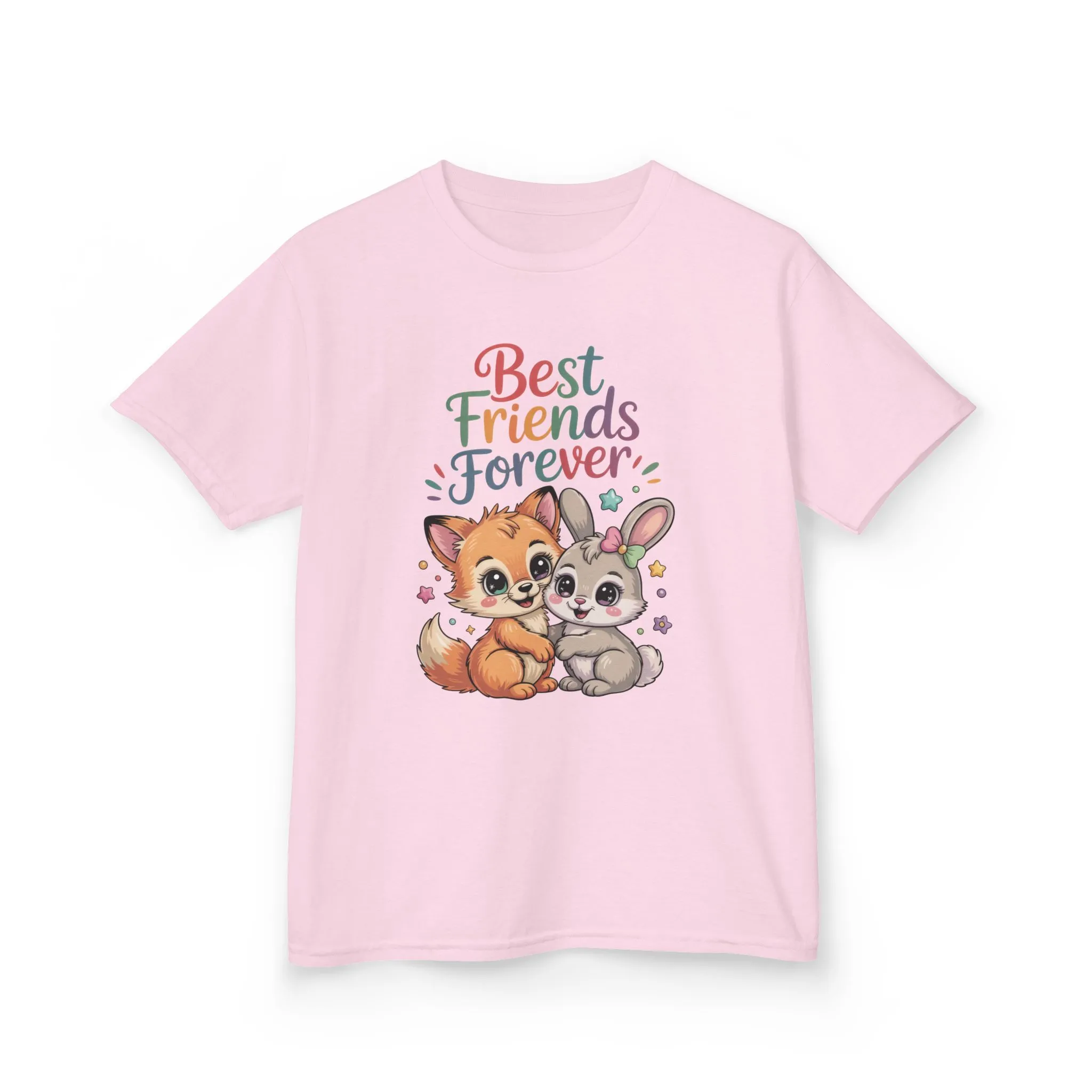 Kids Animal Friends Tee - Best Friends Forever Shirt, Gift for Kids, Toddler T-Shirt, Cute Animal Design, Birthday Gift, Summer Wear - Image 2