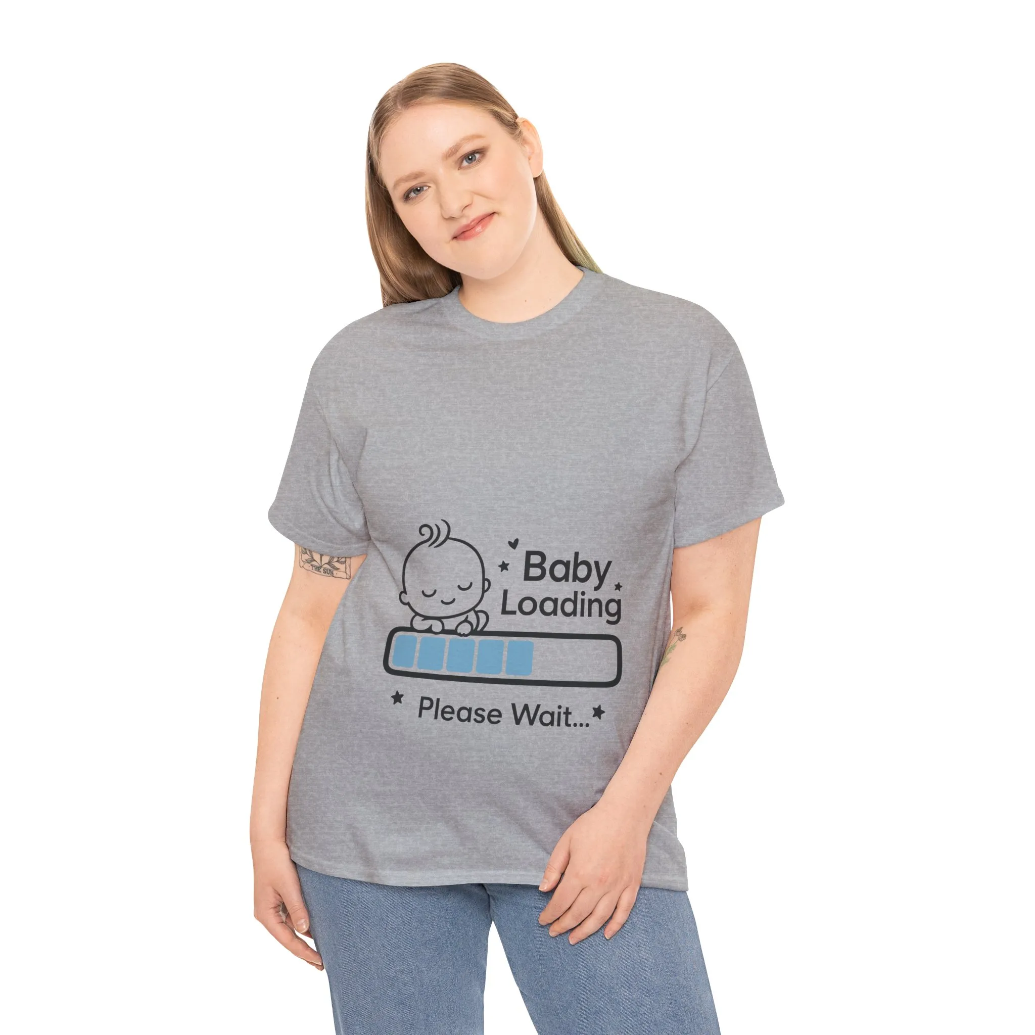 Baby Loading Maternity T-Shirt, Funny Pregnancy Announcement Tee, Mom To Be Gift, Expecting Baby Tee, Pregnancy Reveal Top, Baby Shower Gift - Image 9