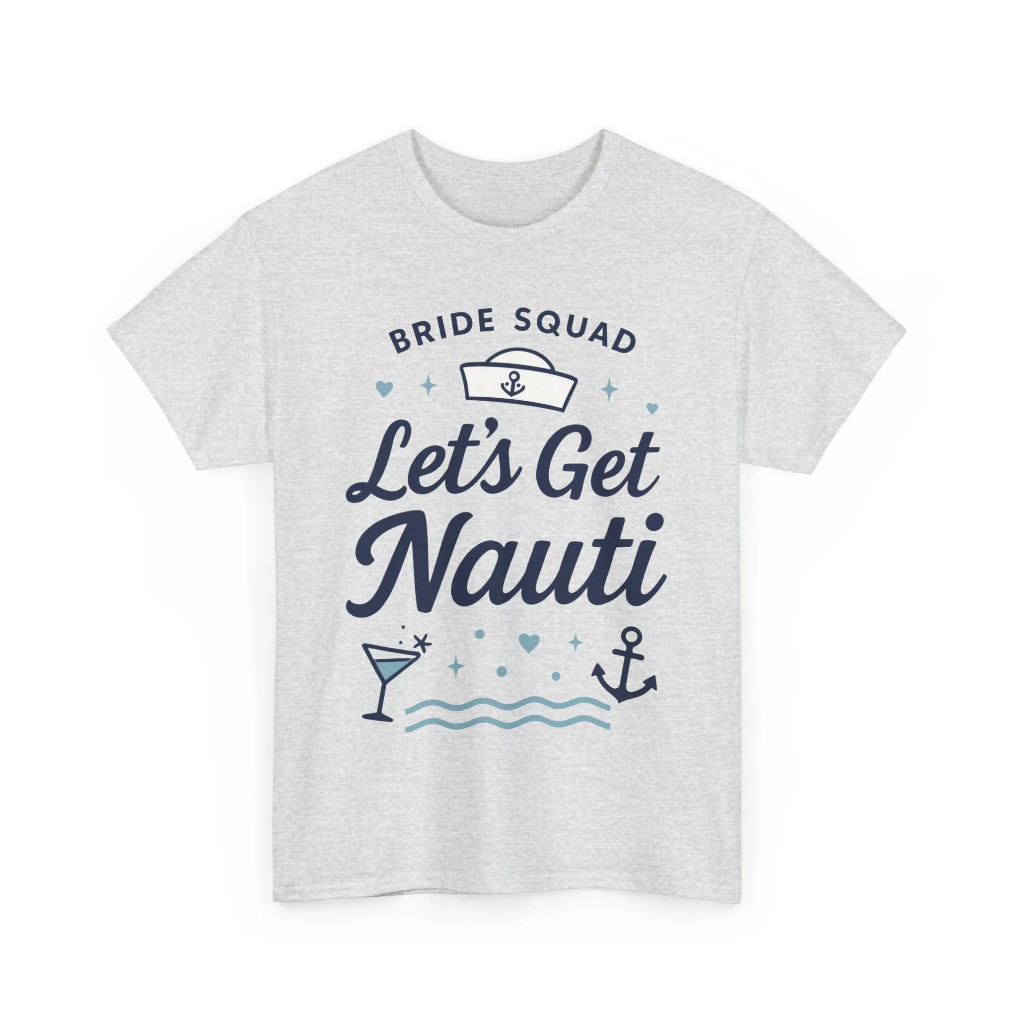 Lets Get Nauti Shirt, Nautical Bachelorette Party Tee, Bride Squad Gift, Bridesmaid Hen Party Top, Fun Nautical Wedding Shirt - Image 7