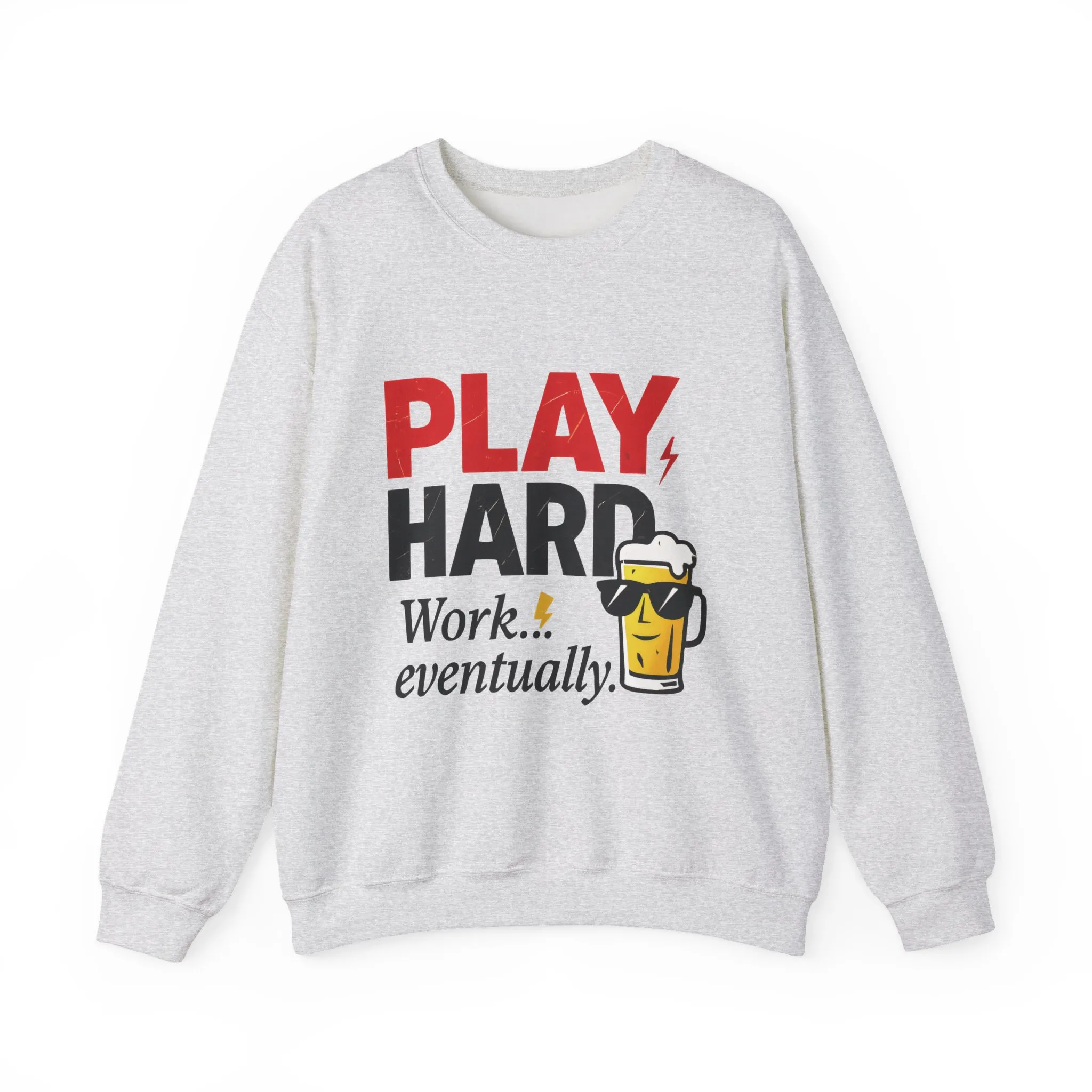 Play Hard Work Eventually Sweatshirt, Funny Mens Crewneck, Casual Gift, Weekend Wear, Holiday Sweater, Cozy Apparel - Image 7