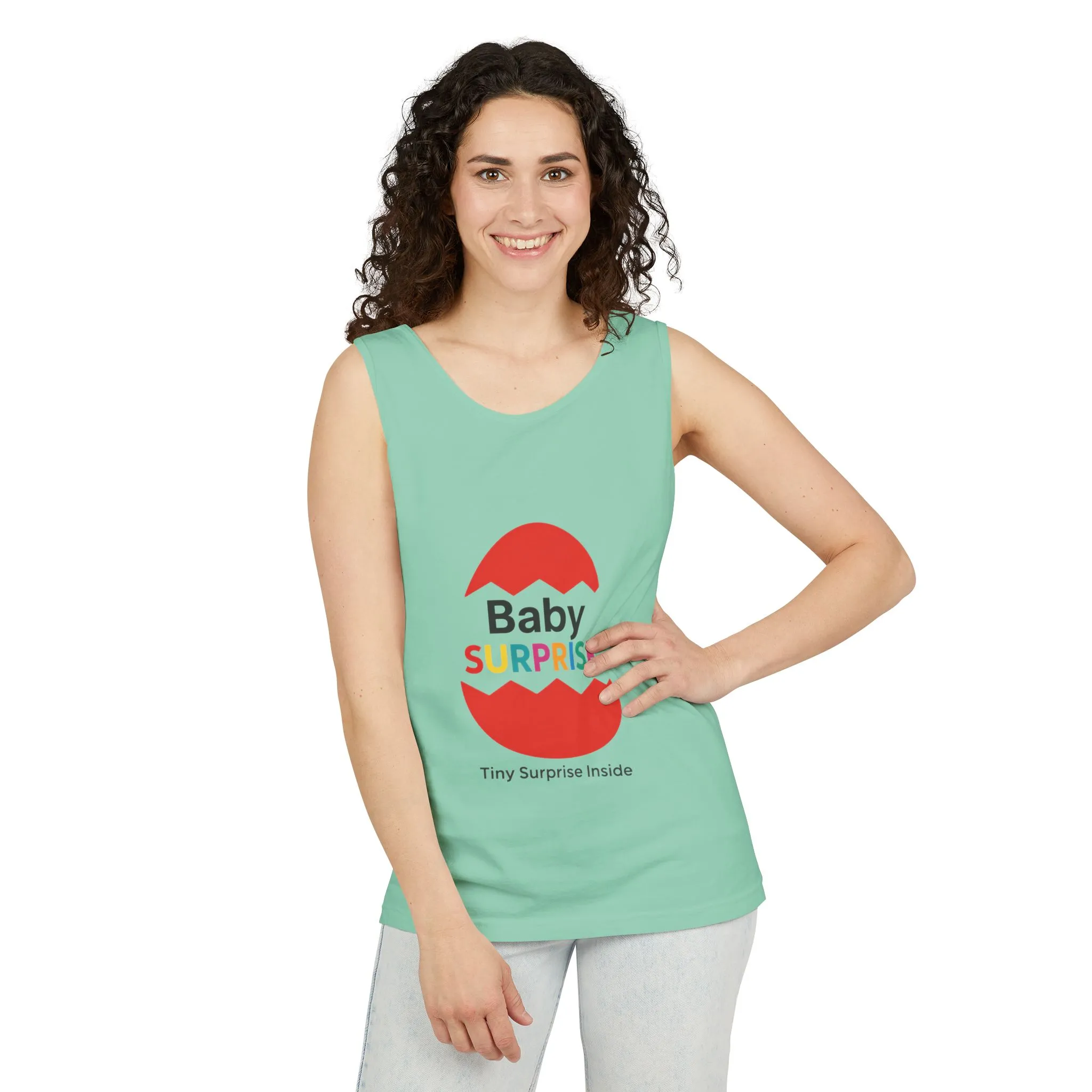 Baby Surprise Maternity Tank Top, Pregnancy Announcement Tank, Mom To Be Gift, Expecting Baby Reveal Top, Baby Shower Gift,Gender Reveal Tee - Image 10