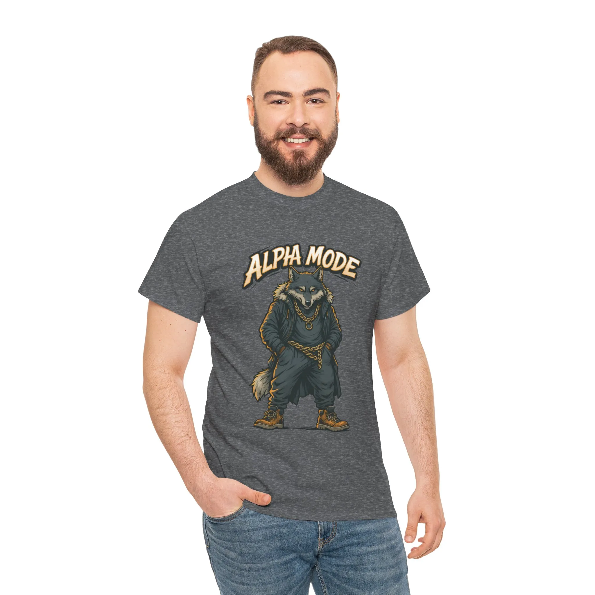 Alpha Mode Wolf Shirt, Mens Streetwear Graphic Tee, Hip Hop Wolf T-Shirt, Alpha Male Power Shirt, Cool Urban Wolf Gift, Trendy Summer Shirt - Image 20