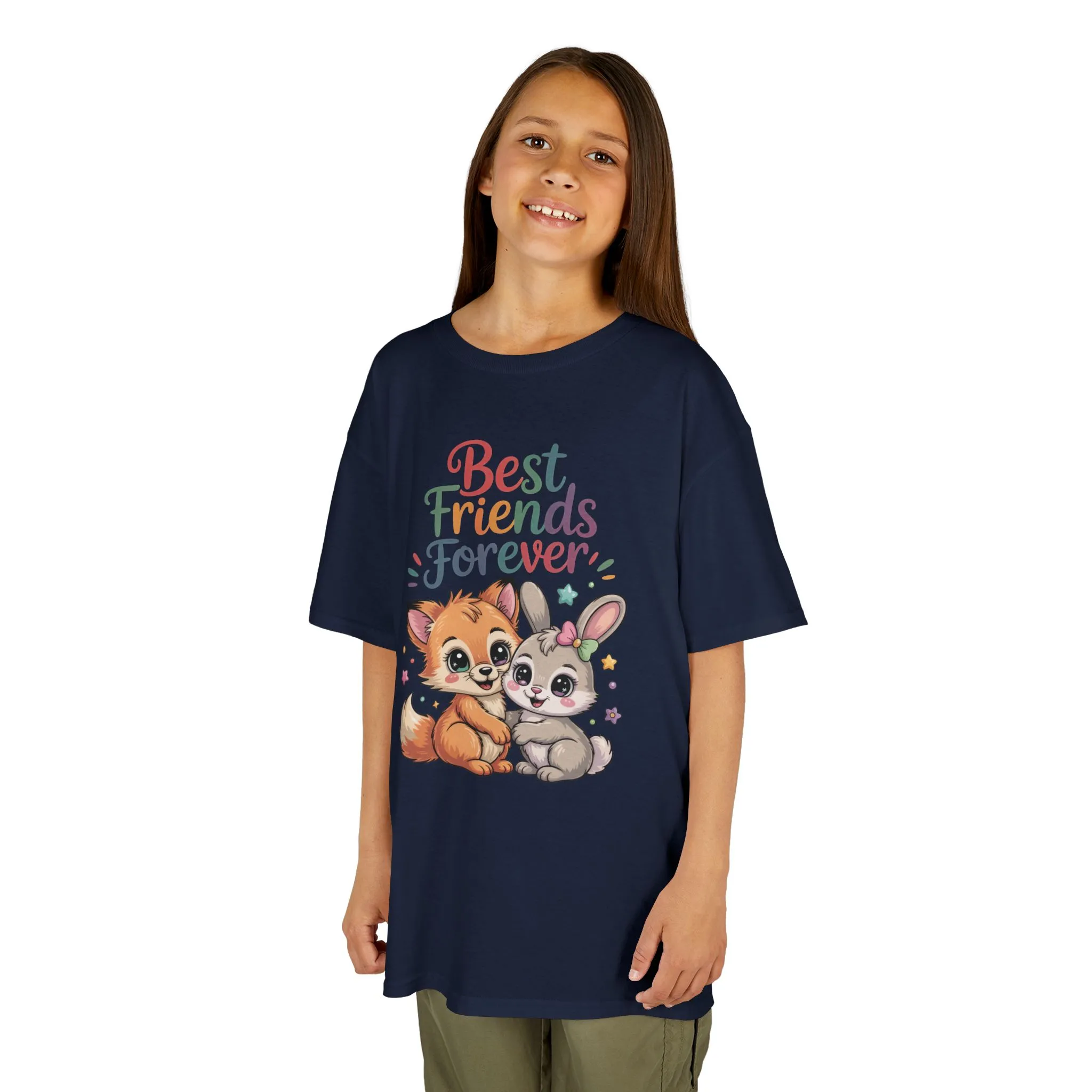 Kids Animal Friends Tee - Best Friends Forever Shirt, Gift for Kids, Toddler T-Shirt, Cute Animal Design, Birthday Gift, Summer Wear - Image 12