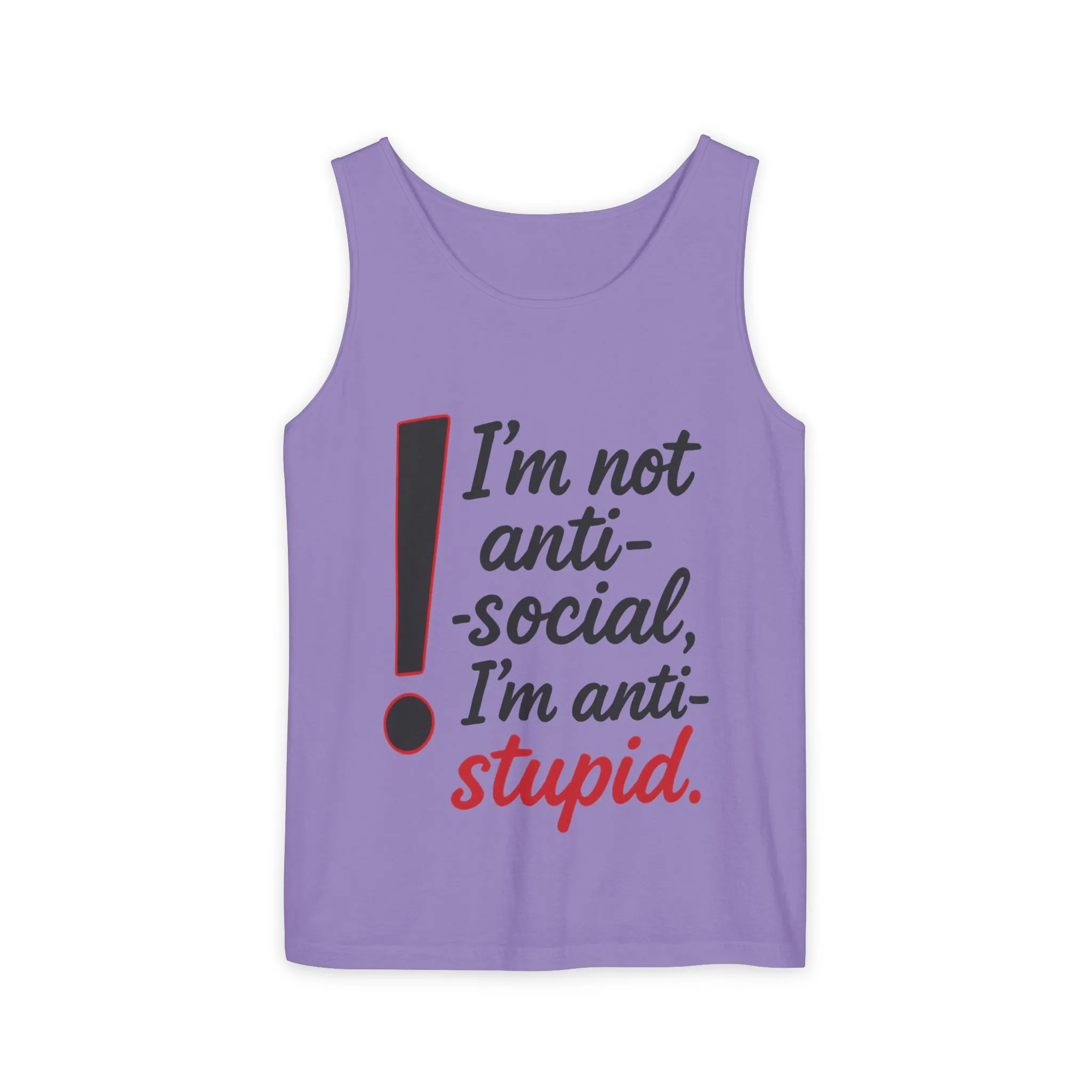 Anti-Social Womens Tank Top, Funny Graphic Summer Apparel, Beachwear, Humorous Womens Tee, Graphic Tee for Introverts & Thinkers - Image 25