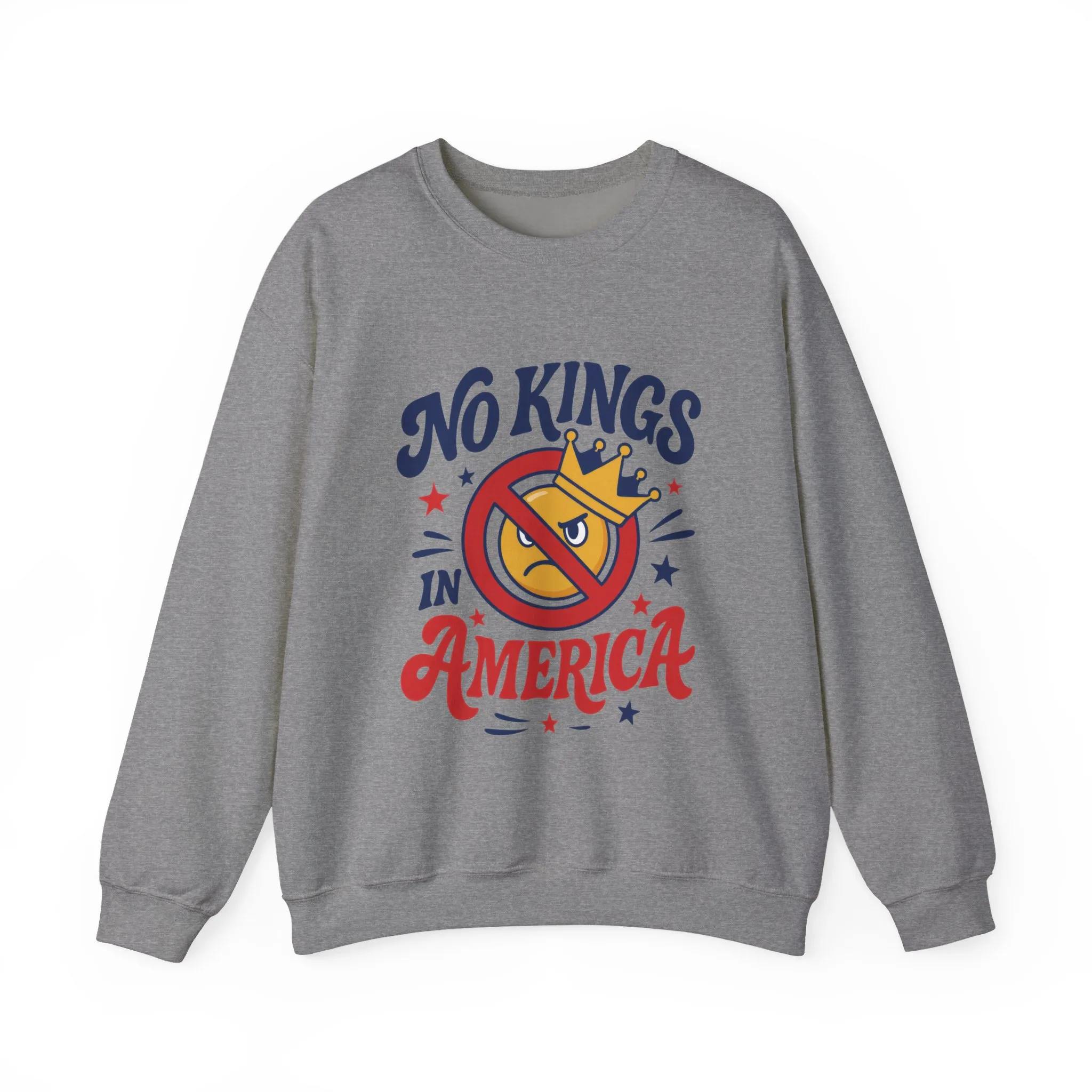 No Kings in America Sweatshirt - Funny Patriotic Anti Monarchy Pullover - USA Independence Sweater, Political Apparel, Gift for Activists - Image 13