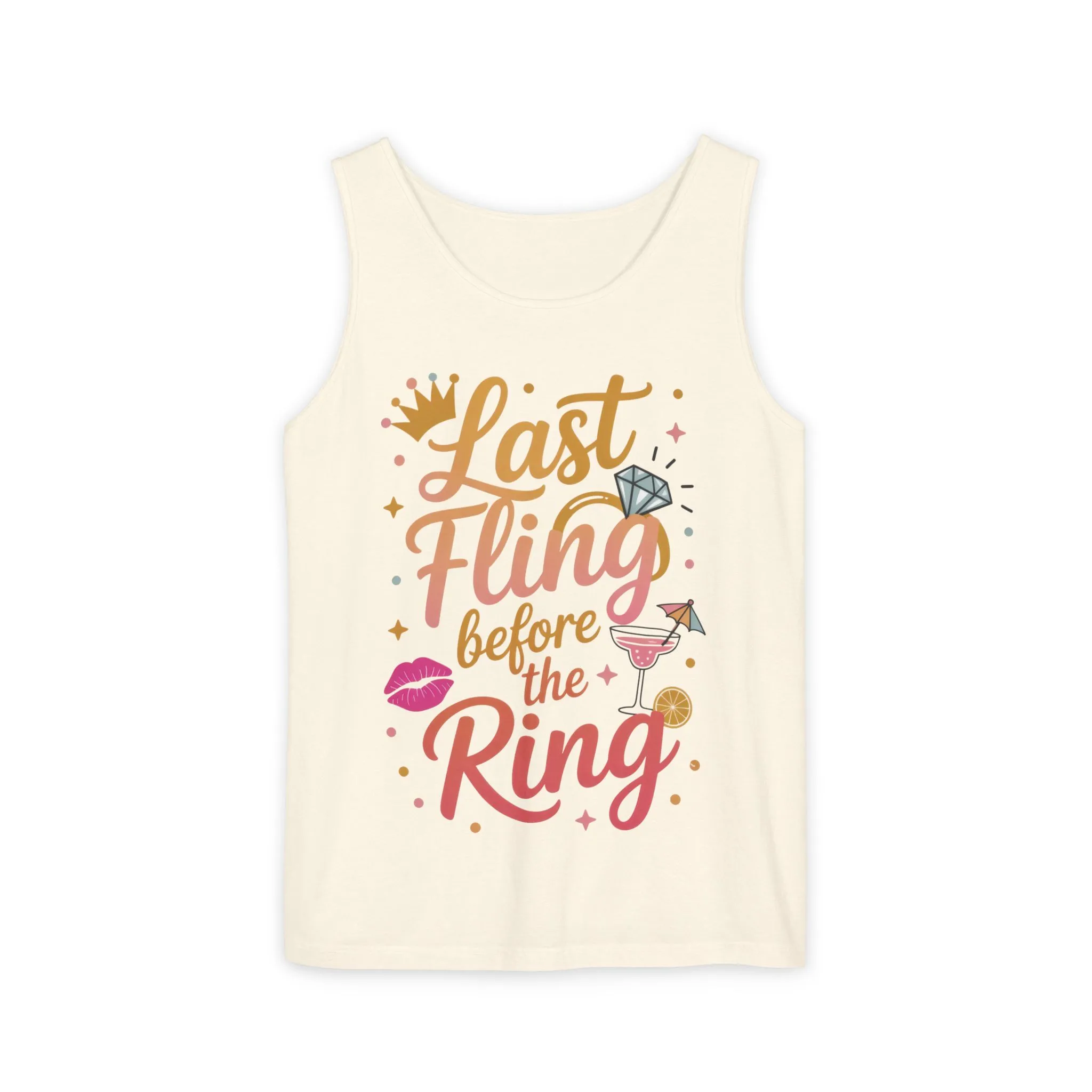 Last Fling Before the Ring T-Shirt, Bachelorette Party Tee, Bridesmaid Wedding Tee, Hen Party Shirts, Bridal Shower, Bridesmaids Gift - Image 3