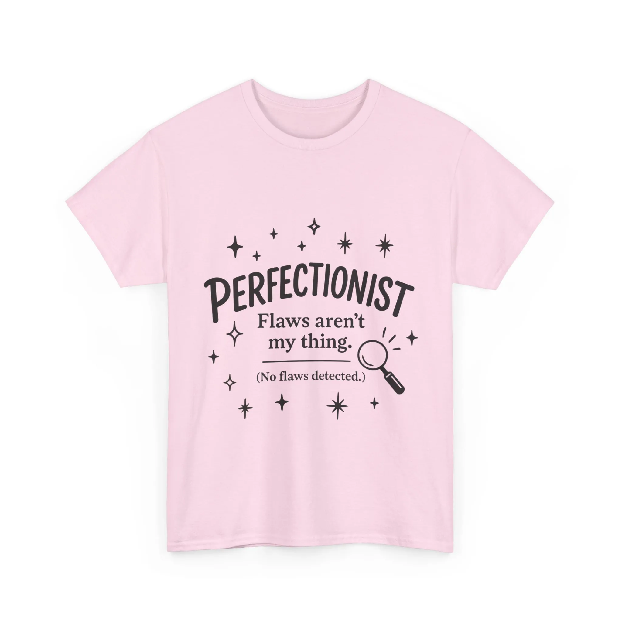 Funny Perfectionist T-Shirt for Women, No Flaws Detected Graphic Tee, Minimalist Humor Shirt, Gift for OCD, Flawless Queen - Image 31