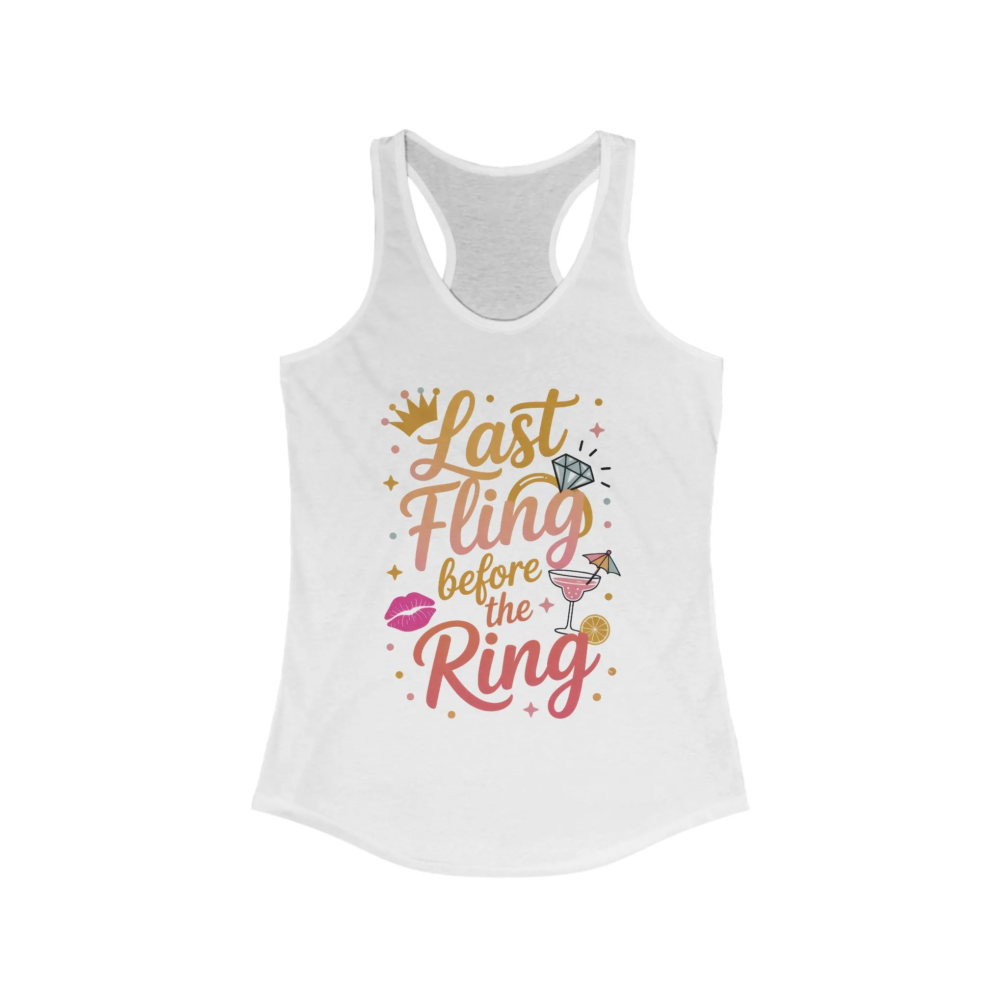 Last Fling Before the Ring T-Shirt, Bachelorette Party Tee, Bridesmaid Wedding Tee, Hen Party Shirts, Bridal Shower, Bridesmaids Gift - Image 3