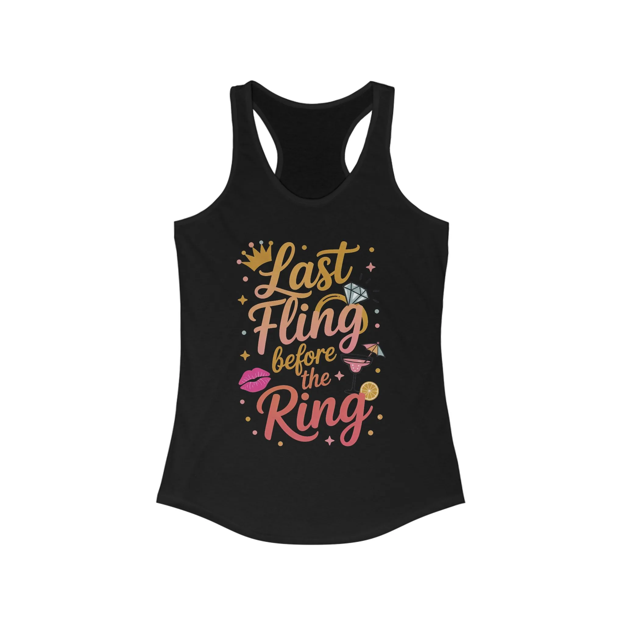 Last Fling Before the Ring T-Shirt, Bachelorette Party Tee, Bridesmaid Wedding Tee, Hen Party Shirts, Bridal Shower, Bridesmaids Gift - Image 15