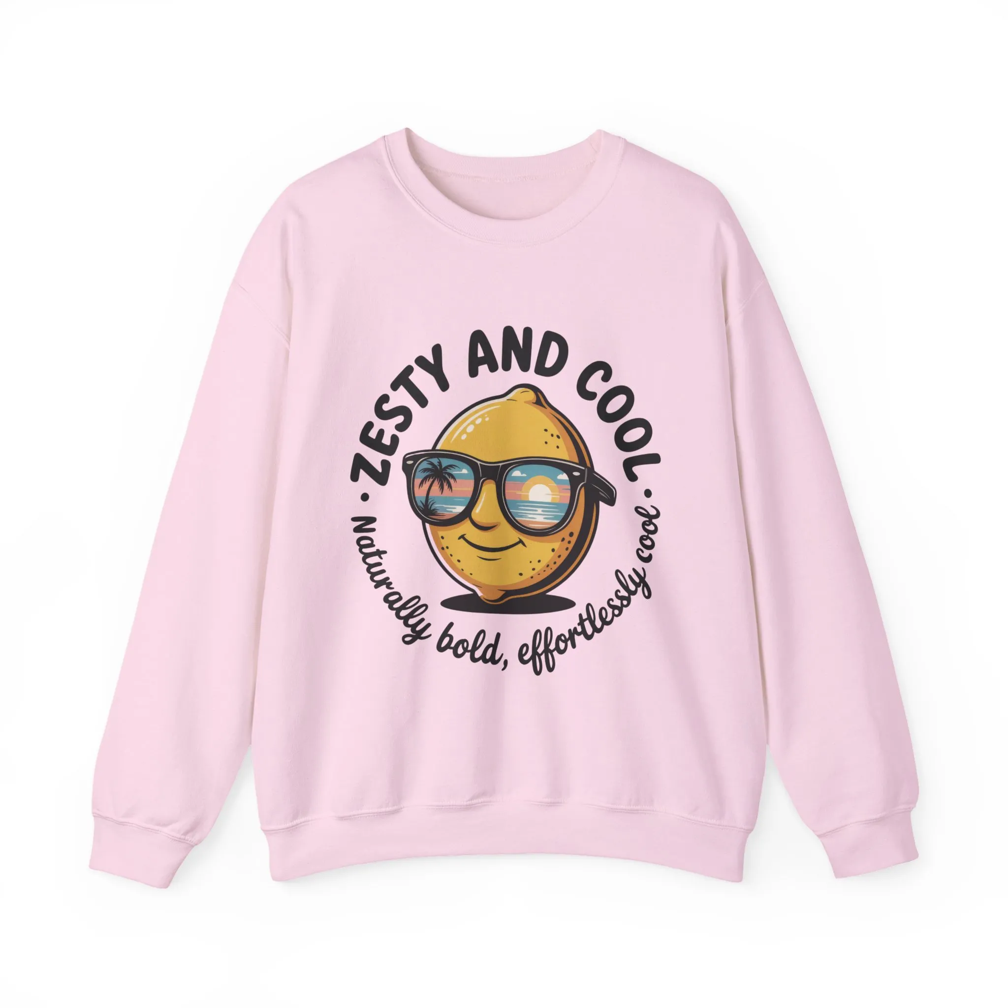 Zesty and Cool Crewneck Sweatshirt, Womens Lemon Sweatshirt for Casual Wear, Trendy Gift, Summer Vibes, Comfortable Apparel - Image 19