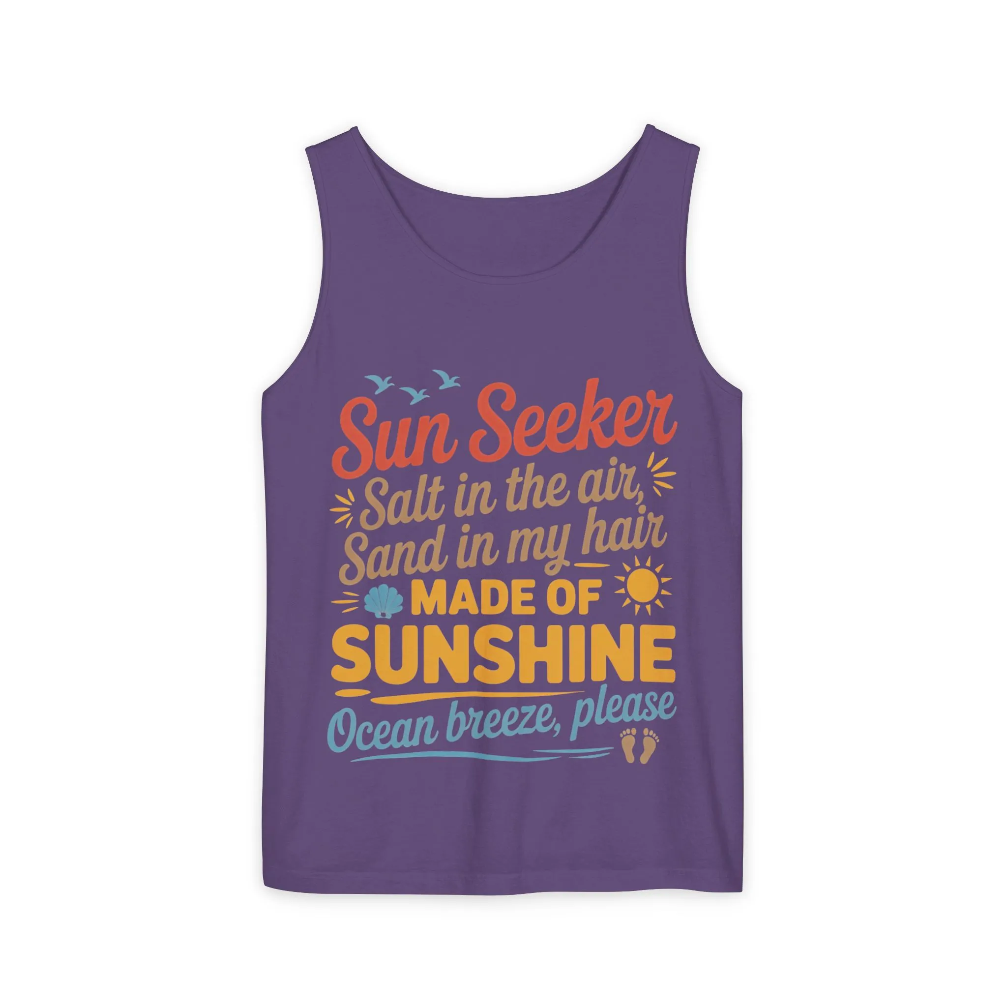 Sun Seeker Summer Quote Tank Top, Made of Sunshine Beach Vibes Tee, Ocean Breeze Please Tank Top for Women, Salt in the Air Sand Top - Image 28