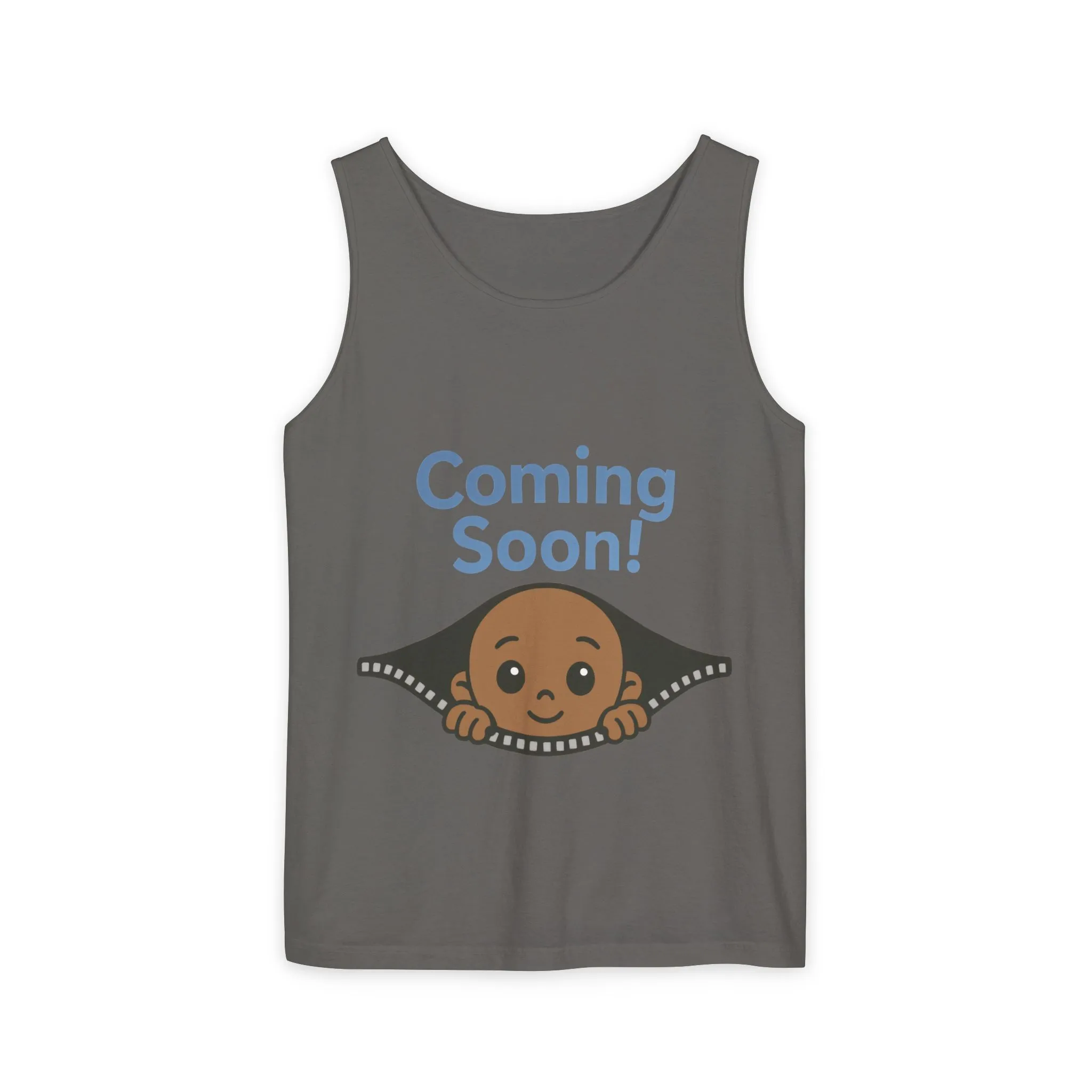 Coming Soon Maternity Tank Top, Cute Baby Boy Pregnancy Announcement Tee, Funny Expecting Mom Gift, Gender Reveal Tee, Baby Shower Top - Image 9