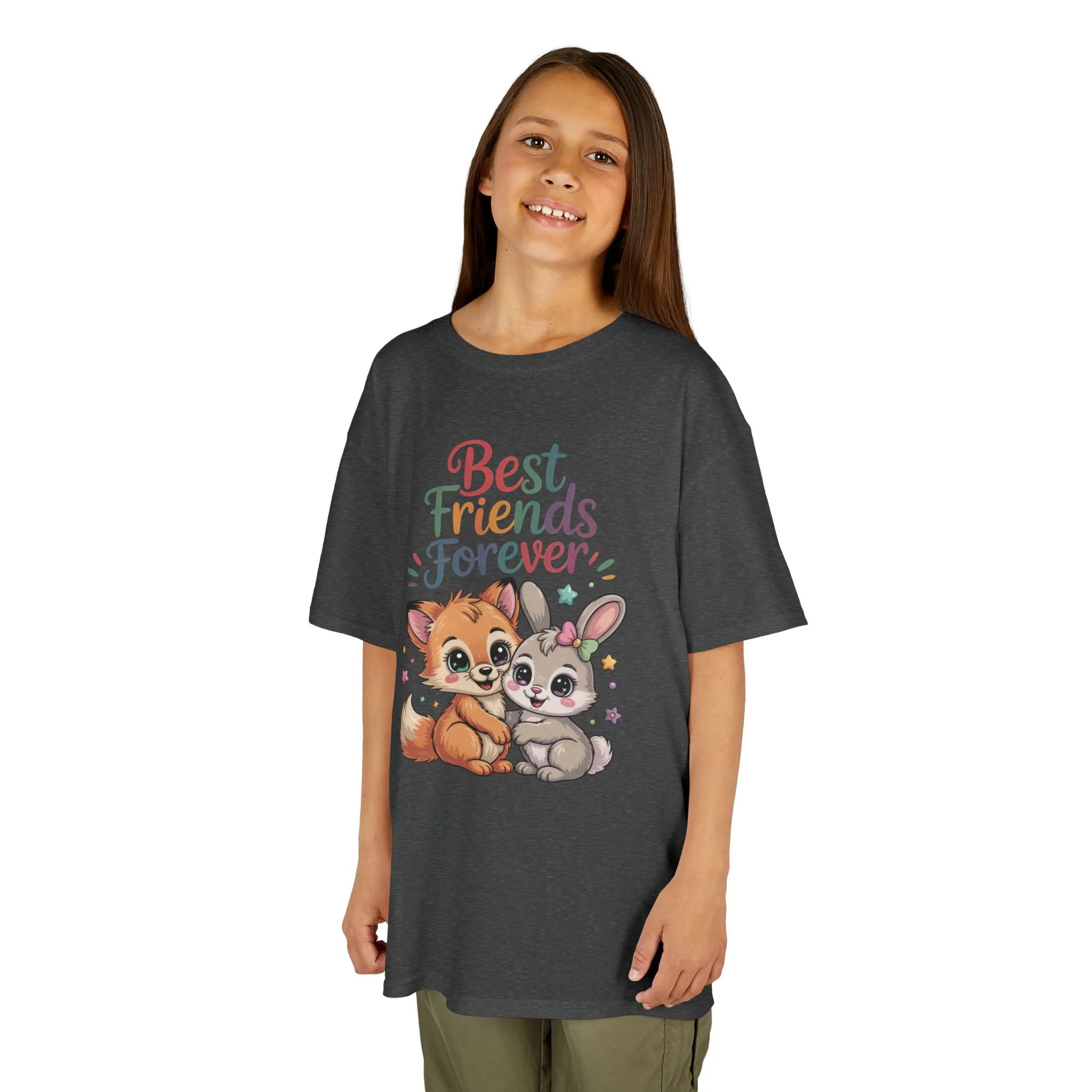 Kids Animal Friends Tee - Best Friends Forever Shirt, Gift for Kids, Toddler T-Shirt, Cute Animal Design, Birthday Gift, Summer Wear - Image 8