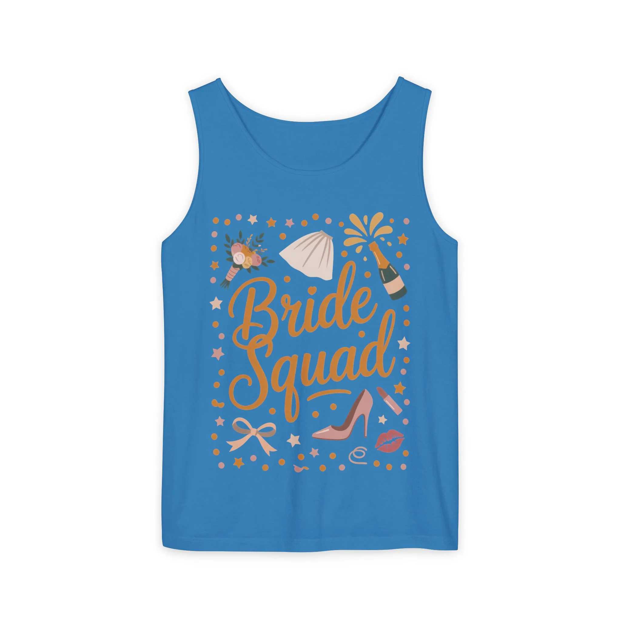 Bride Squad Tank Top, Bachelorette Party T-Shirt, Bridesmaid Wedding Tee, Hen Party Matching Shirts, Bridal Shower, Gift for Bridesmaids - Image 27