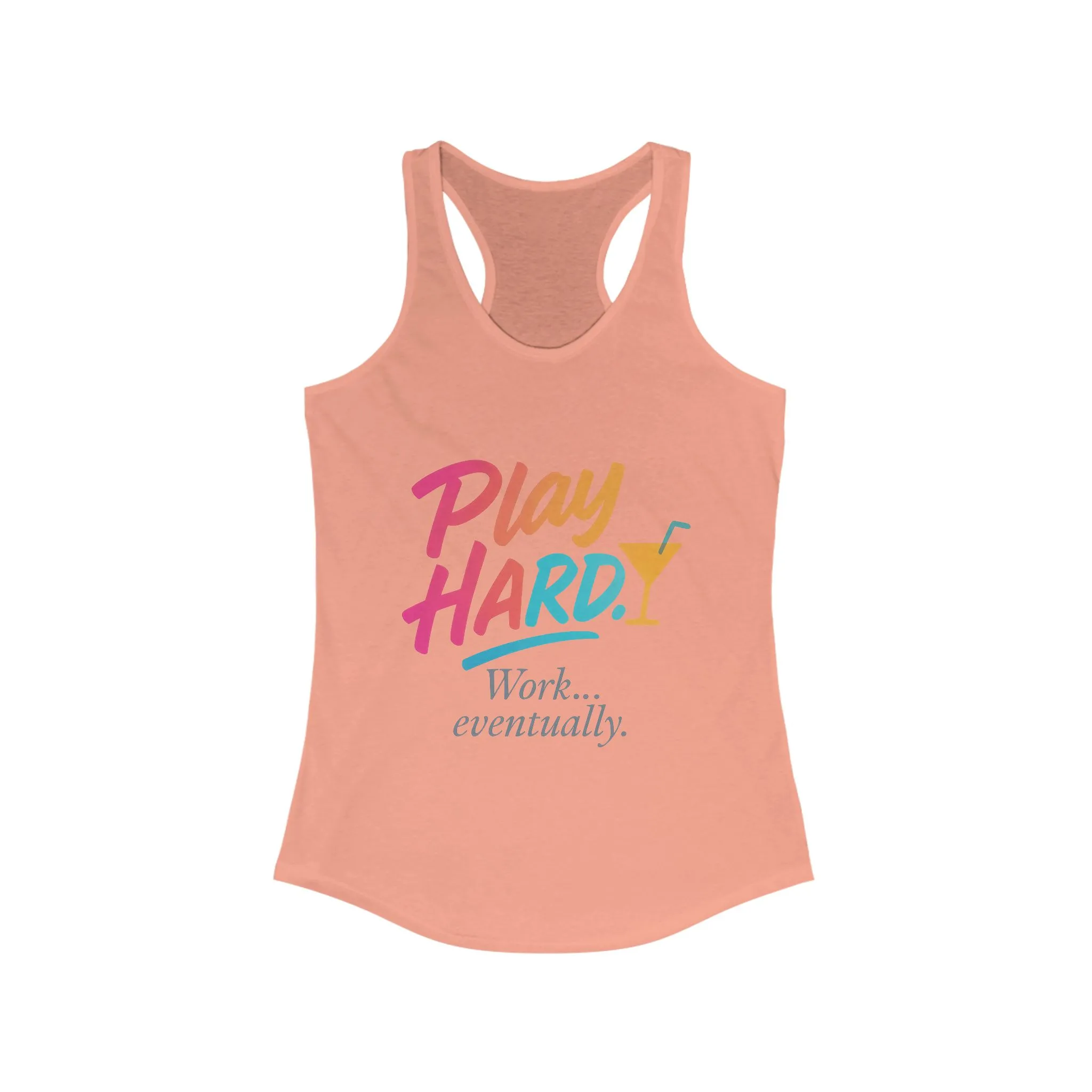 Play Hard Women's Racerback Tank - Motivational Summer Top, Fitness Wear, Casual Lounge Shirt, Gift for Her, Workout Tank - Image 19