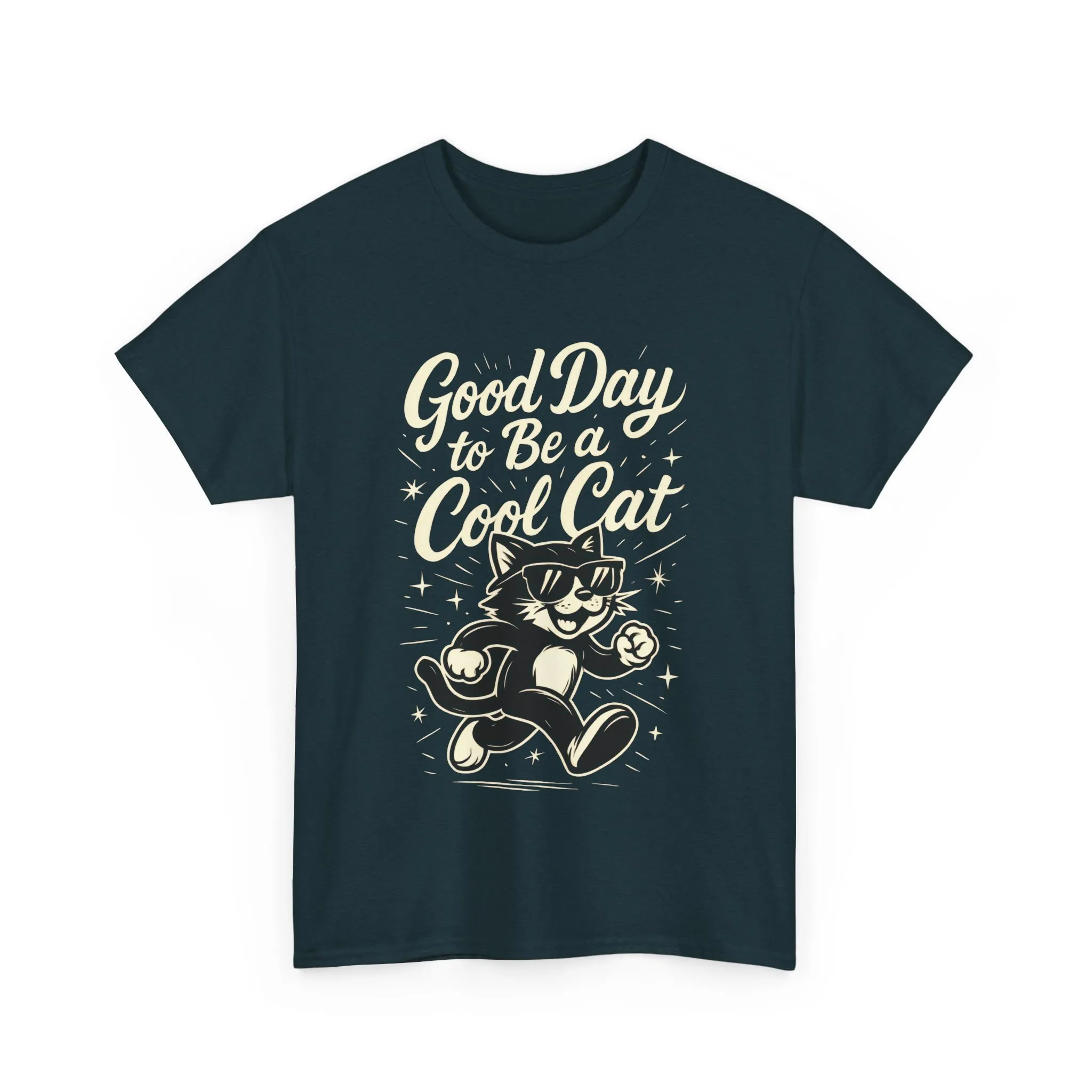 Good Day to Be a Cool Cat Womens Shirt - Funny Retro Kitty Graphic Tee for Women - Cute Cat Lover Gift, Fun T-Shirt, Unique Everyday Wear - Image 10