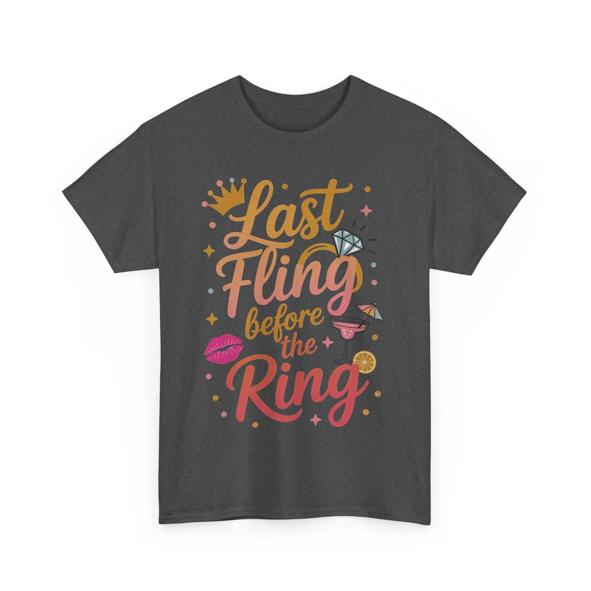 Last Fling Before the Ring T-Shirt, Bachelorette Party Tee, Bridesmaid Wedding Tee, Hen Party Matching Top, Bridal Shower, Bridesmaids Gift - Image 16