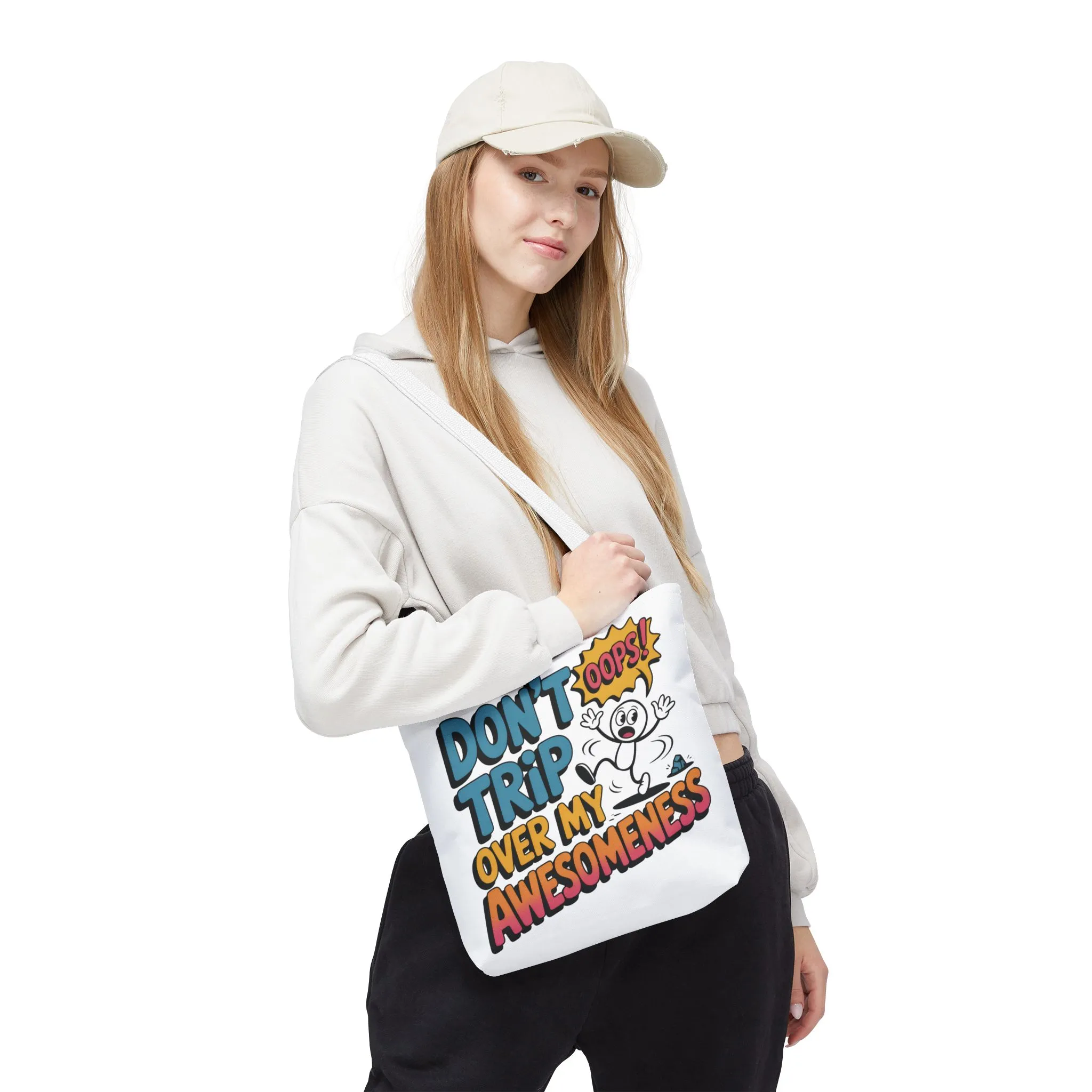 Funny Tote Bag - "Don't Trip Over My Awesomeness" - Perfect for Gifts, Beach Days, Shopping, & More!, , Large Tote Bag, beach weekender bag - Image 25