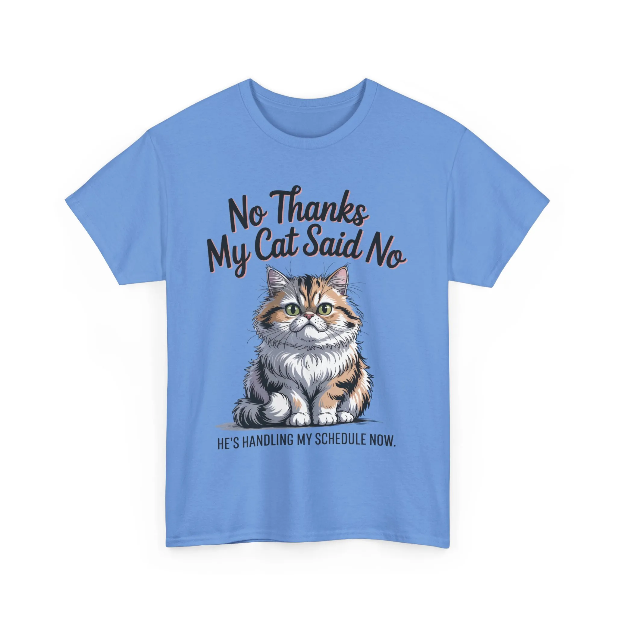 Funny Cat Quote Tee, Womens Heavy Cotton T-Shirt, Pet Lover Gift, Cute Cat Apparel, Cat Mom Tee, Quirky Animal Shirt, Humor - Image 2