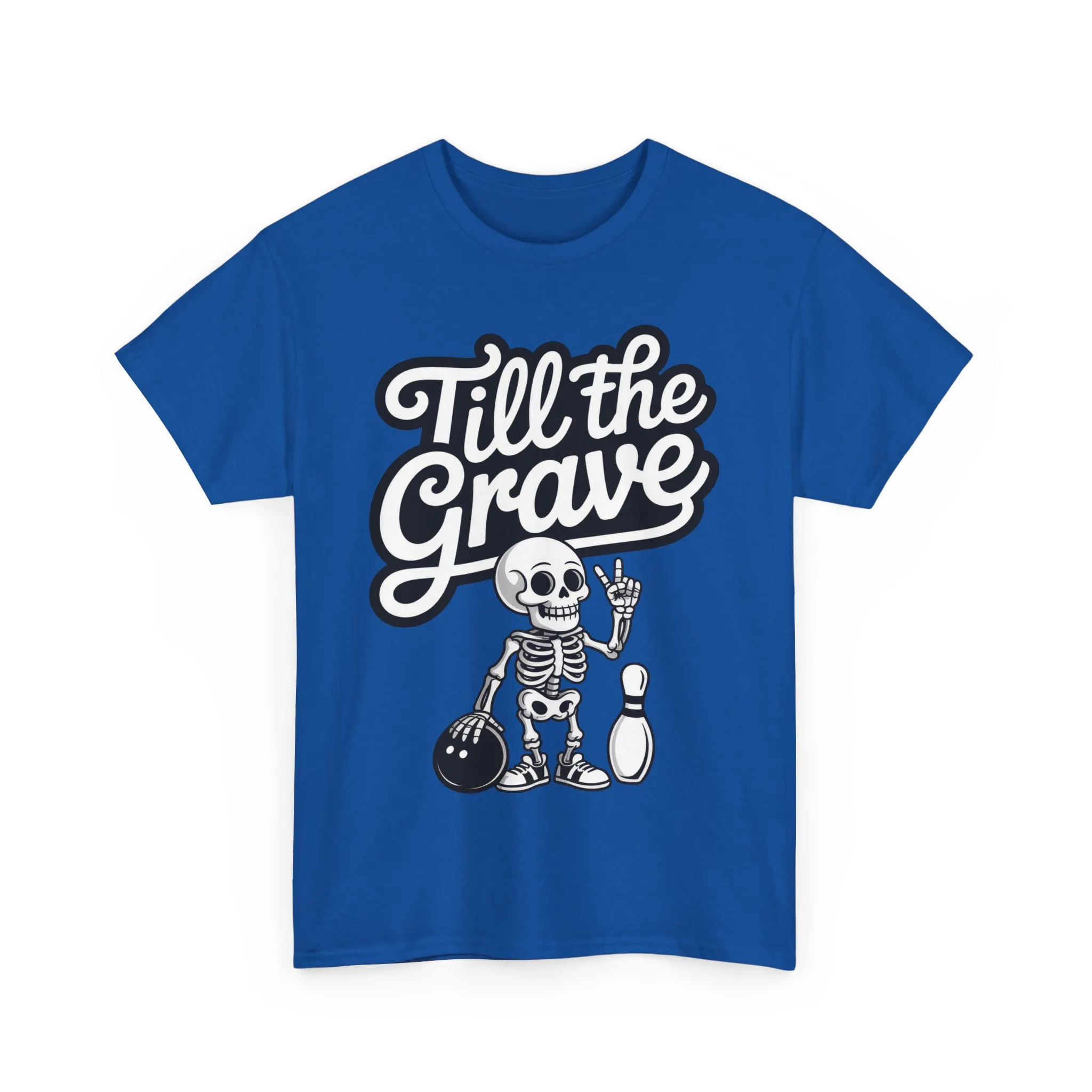 Skeleton Bowling Graphic Tee, Mens Heavy Cotton Tee, Funny Halloween Shirt, Gift for Bowlers, Retro Style Apparel, Casual Wear - Image 22