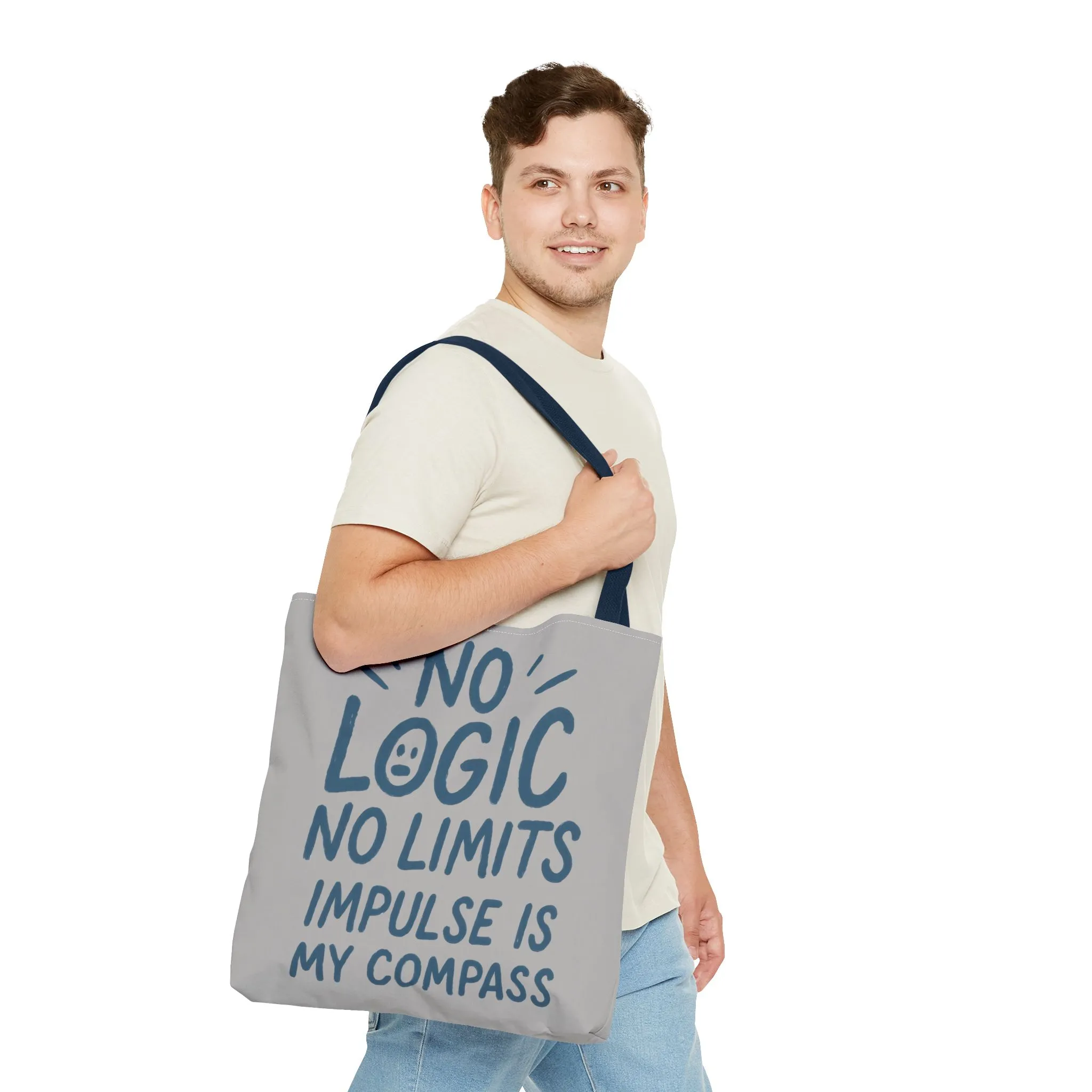 Impulse Is My Compass Tote Bag, Motivational Tote, Reusable Shopping Bag, Perfect Gift for Friends, Everyday Carry, Eco-Friendly - Image 23