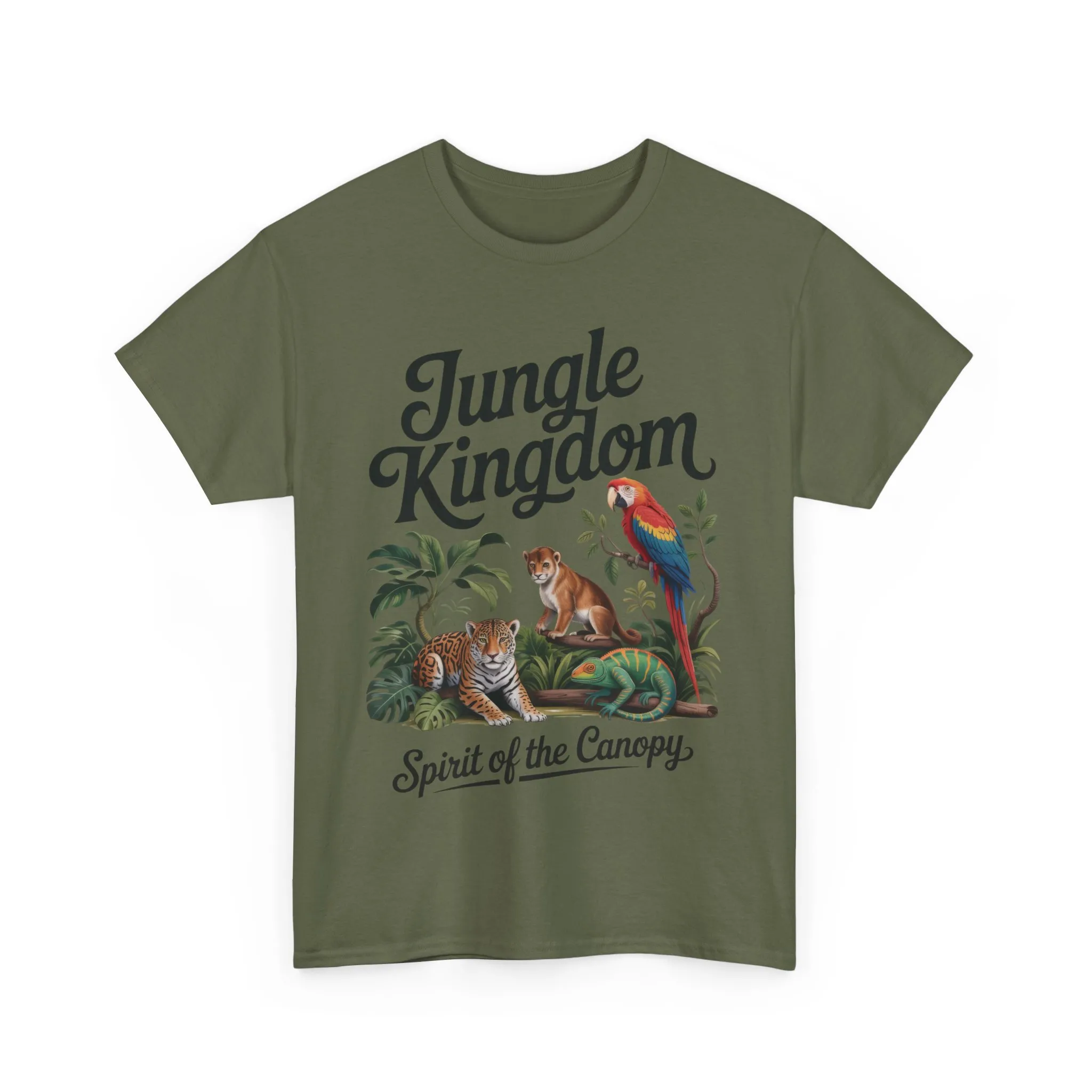 Mens Jungle Kingdom Tee - Nature Lover T-Shirt, Animal Graphic Tee, Eco-Friendly Gift, Summer Fashion, Adventure Outfit - Image 28
