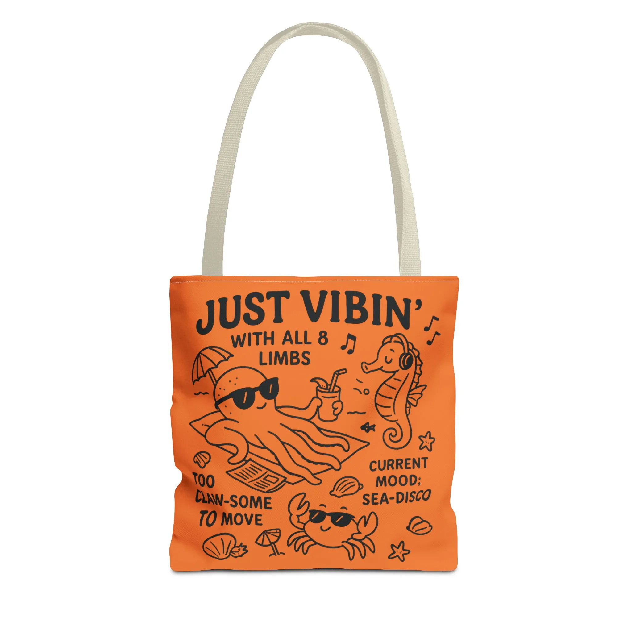 Fun Sea-Themed Tote Bag, Beach Accessories, Summer Vibes, Gift for Ocean Lovers, Reusable Shopping Bag, Cute Beach Tote - Image 16