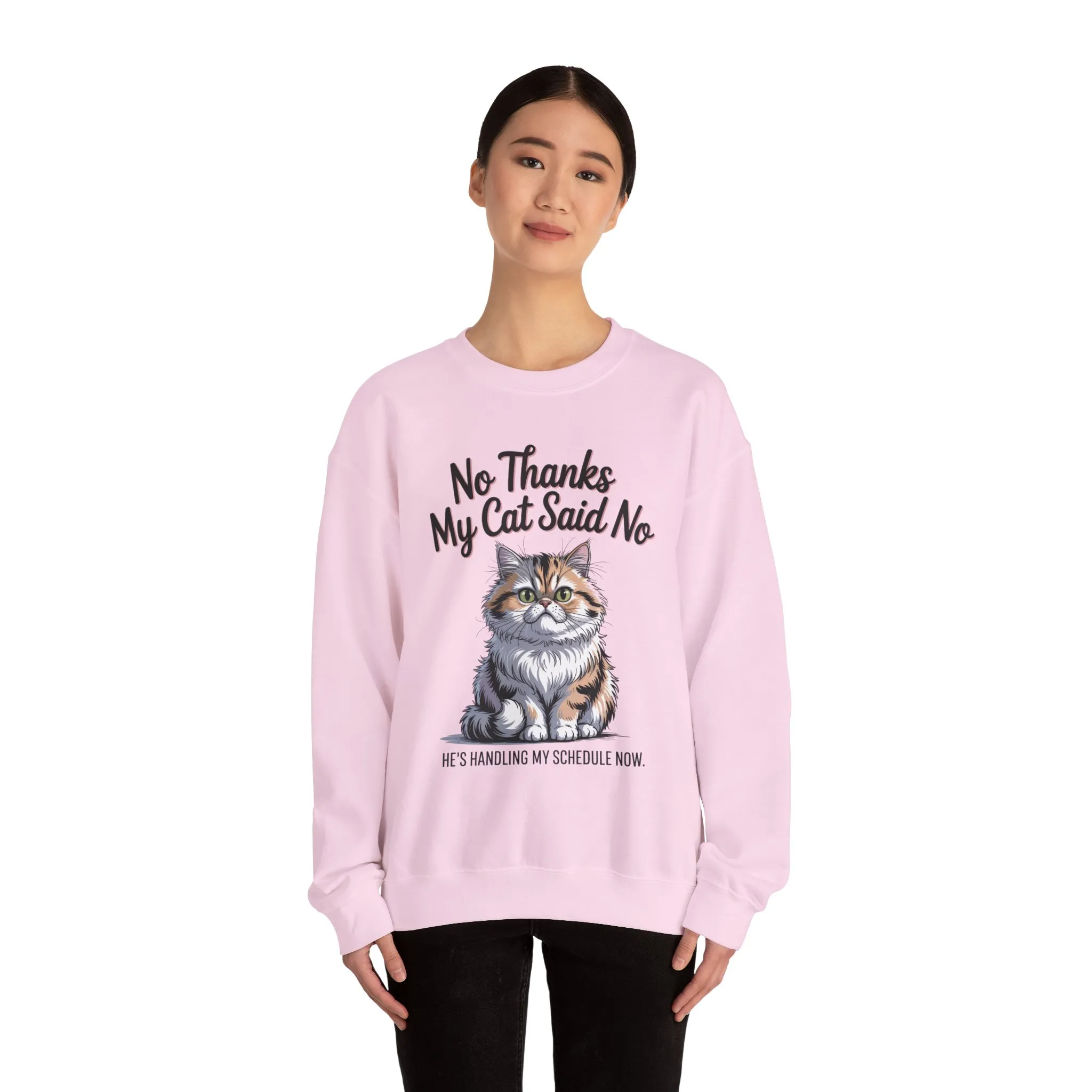 Funny Cat Crewneck Sweatshirt - Ideal Gift for Cat Lovers, Cozy Animal Sweater, Novelty Pet Lover Gift, Cute Cat-Themed Apparel, [...] - Image 23