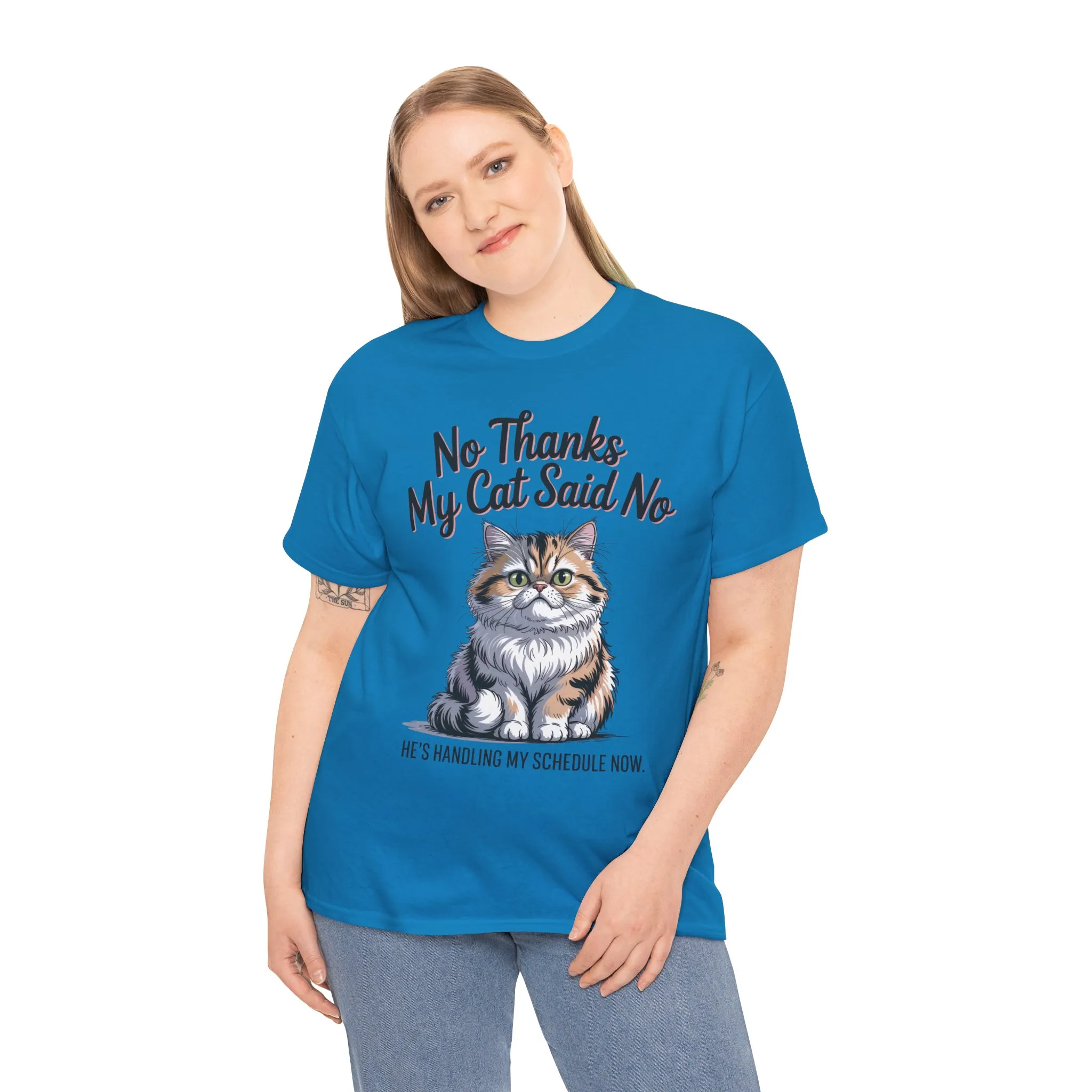 Funny Cat Quote Tee, Womens Heavy Cotton T-Shirt, Pet Lover Gift, Cute Cat Apparel, Cat Mom Tee, Quirky Animal Shirt, Humor - Image 15