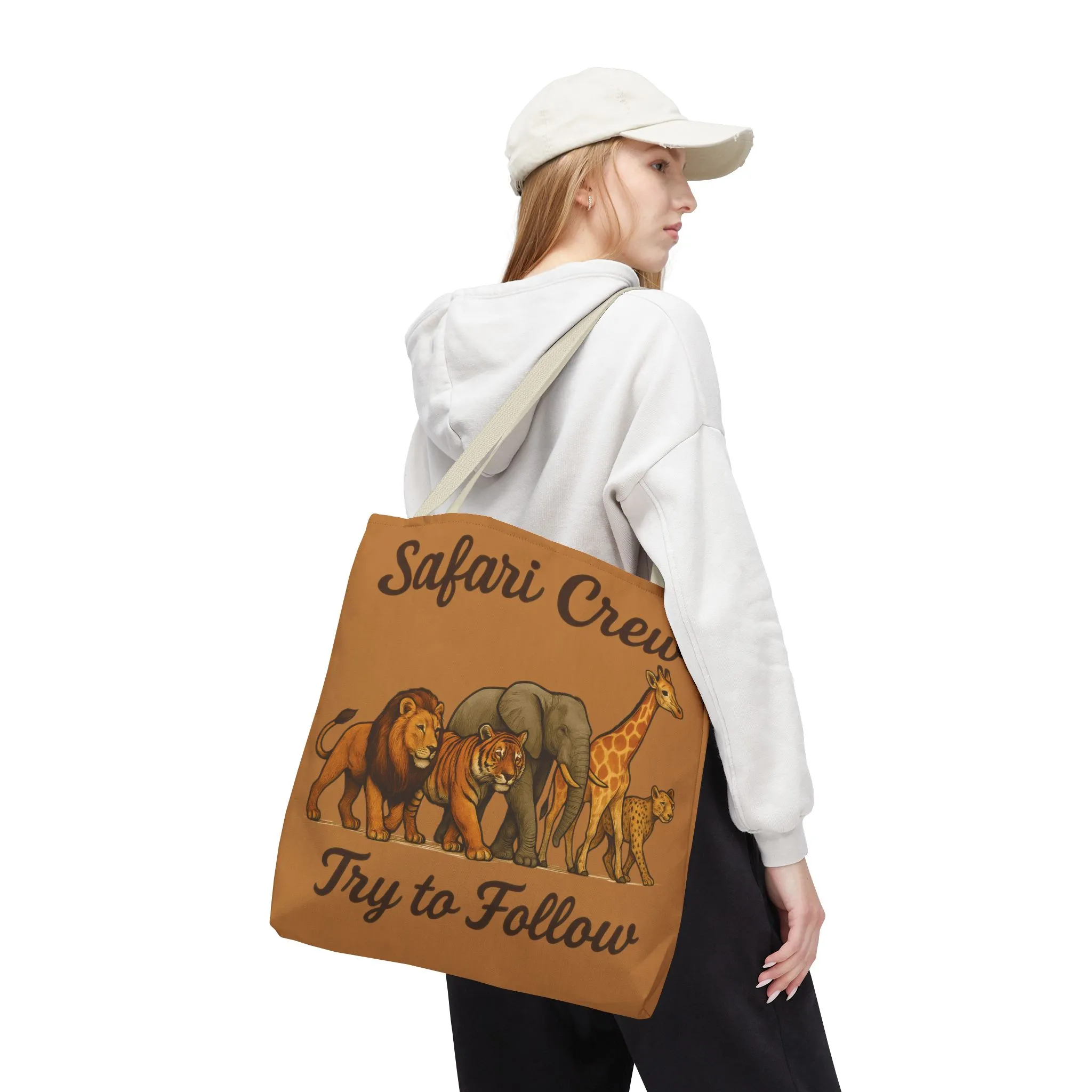 Safari Crew Tote Bag - Animal Print, Gift for Wildlife Lovers, Eco-Friendly, Stylish Grocery Bag, Adventure Enthusiast Essential - Image 30
