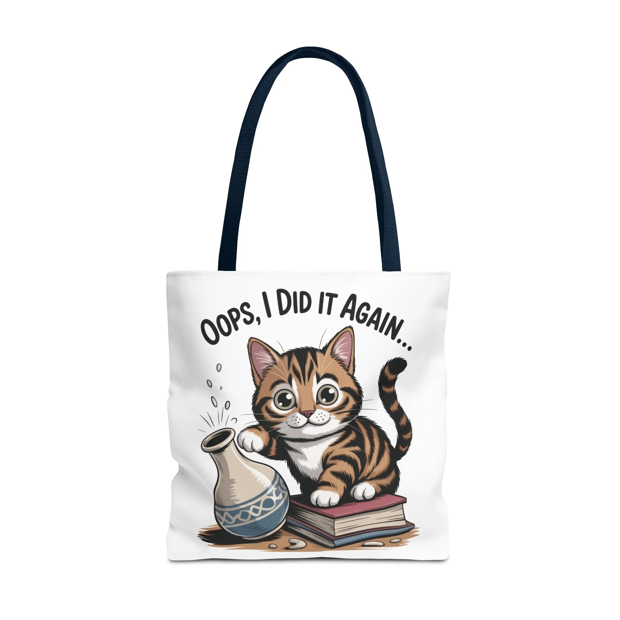 Cat-Themed Tote Bag, "Oops, I Did It Again", Perfect Gift for Cat Lovers, Pet Owners, Birthday, or Everyday Use, Large Tote Bag, beach bag - Image 46