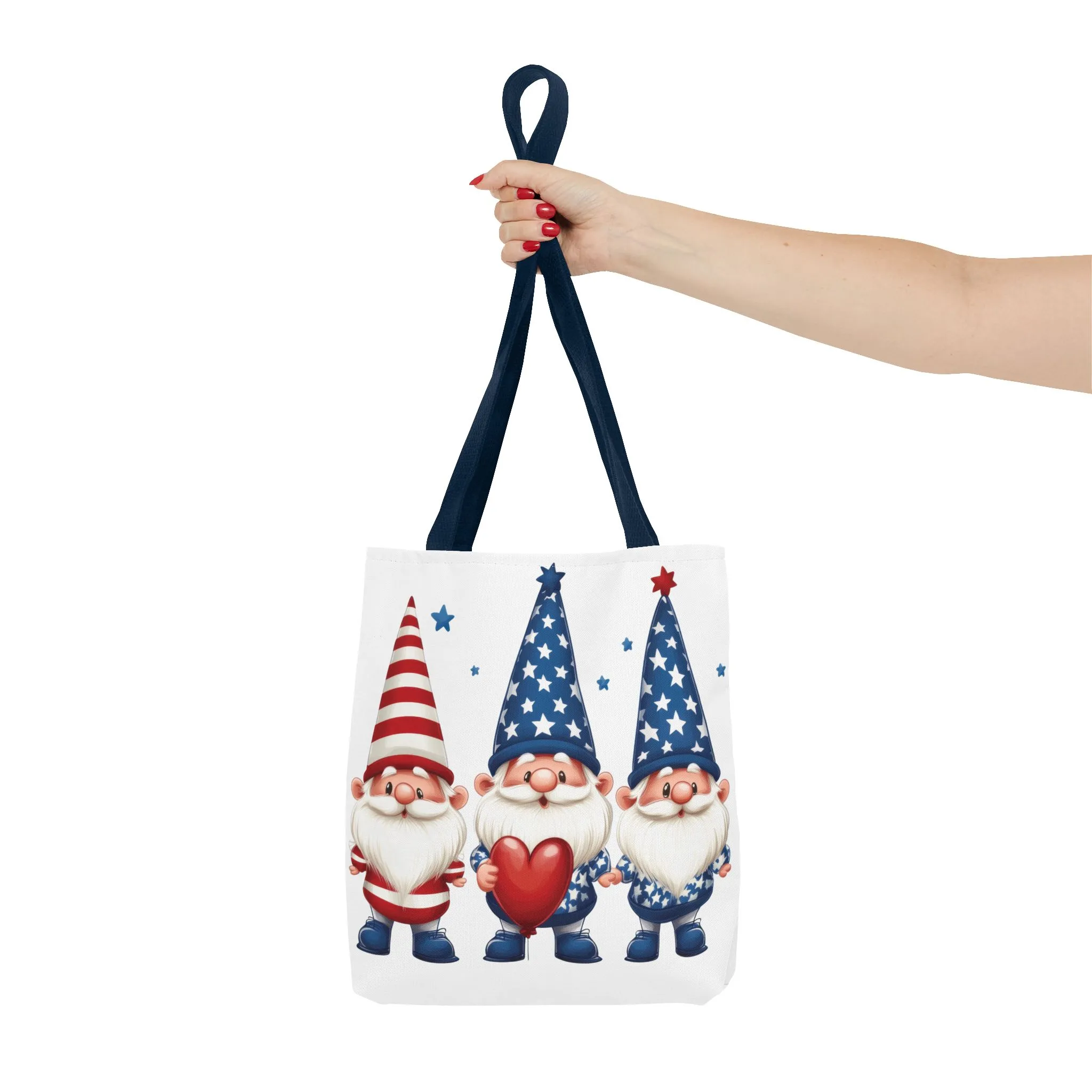 Patriotic Gnome Tote Bag, Stars and Stripes Reusable Grocery Bag, Cute Gnome Summer Bag, Holiday Gift Tote, Eco-Friendly Shopping Bag - Image 34