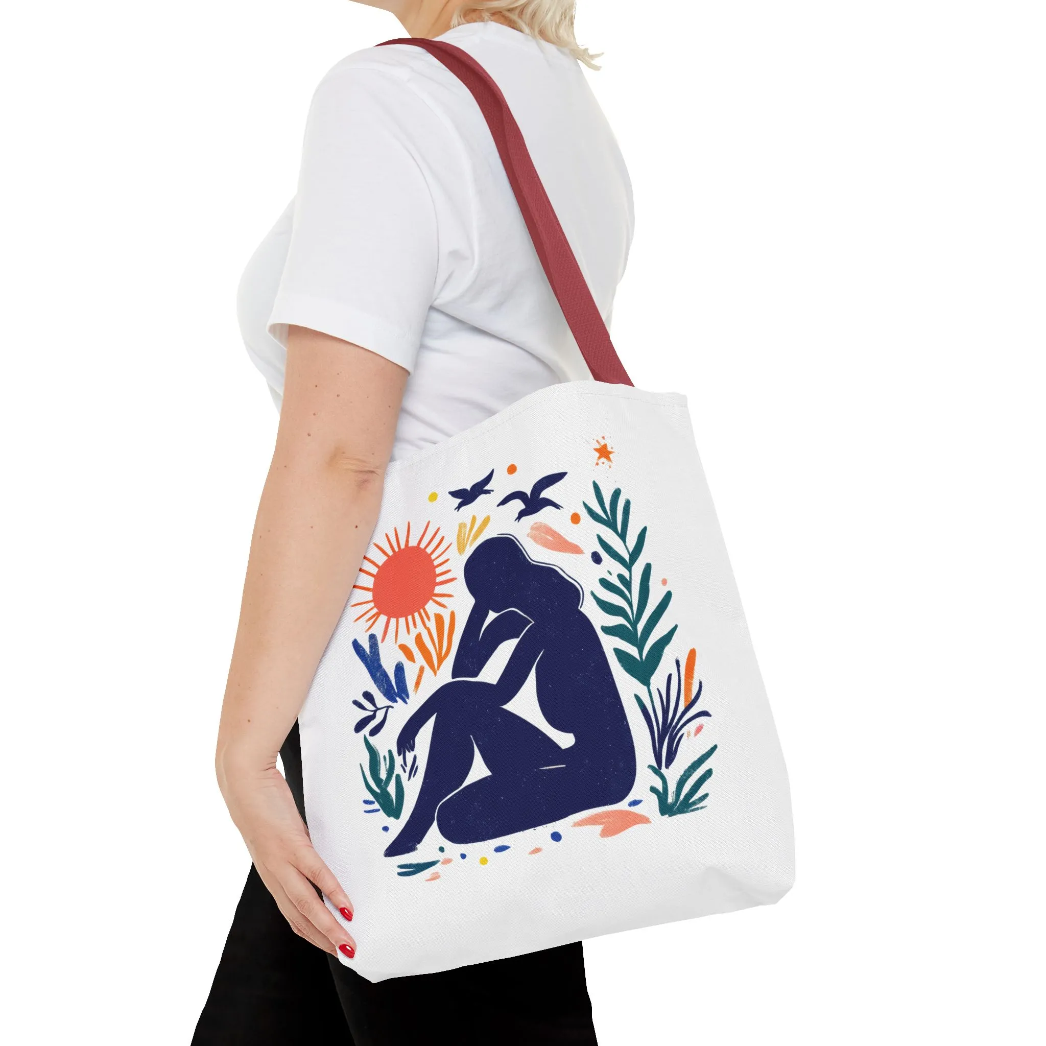 Boho Art Tote Bag, Versatile Eco-Friendly Carryall, Gift for Her, Summer Outing, Beach Bag, Reusable Shopping Tote - Image 24
