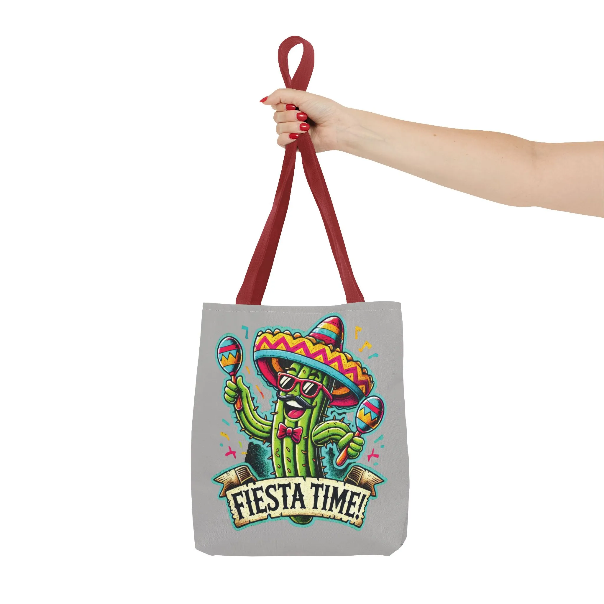 Fiesta Time Cactus Tote Bag, Funny Mexican Party Gift, Sombrero Maracas Print, Cinco de Mayo Bag, Summer Festival Tote, Beach Bag, Shopping - Image 19