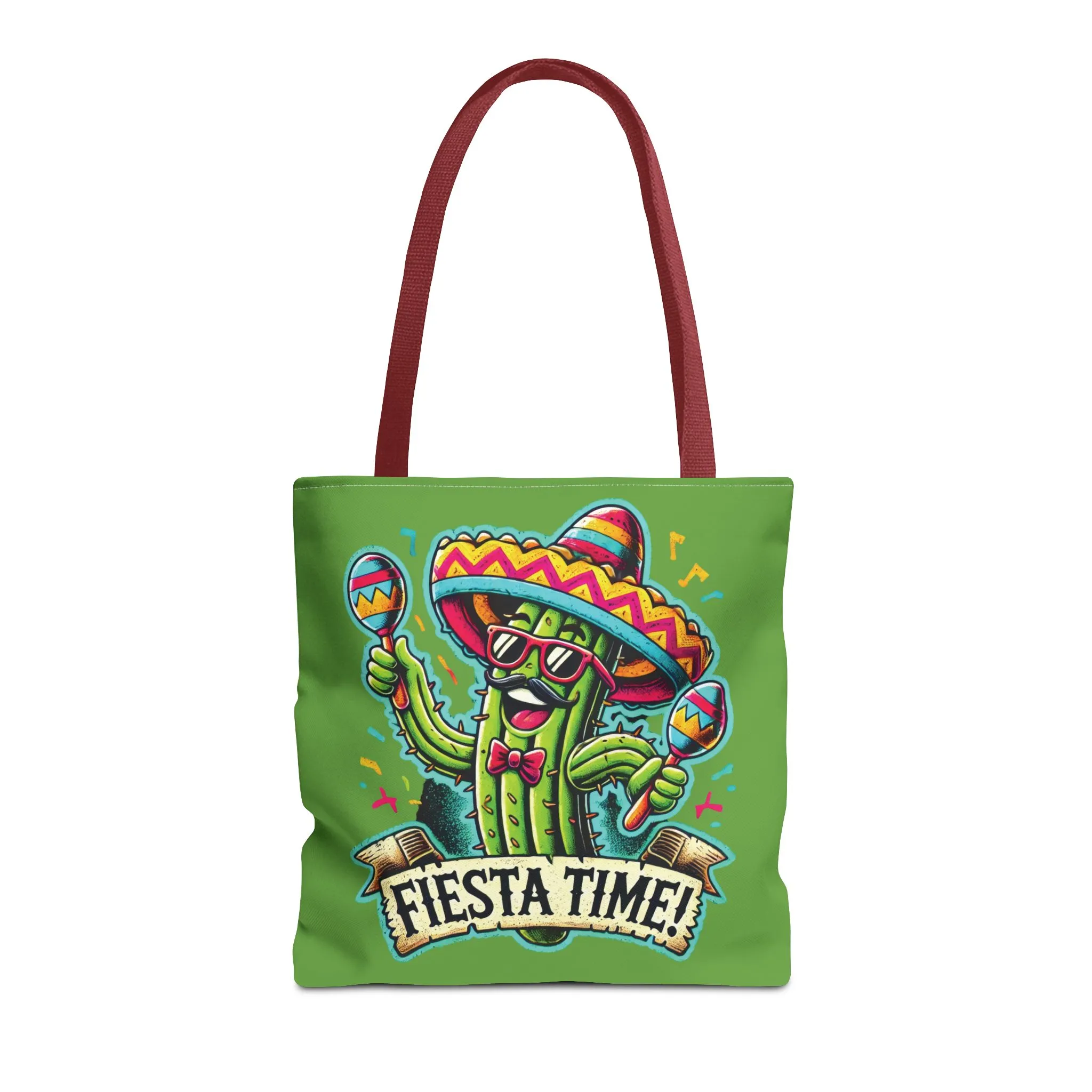 Fiesta Time Cactus Tote Bag, Funny Mexican Party Gift, Sombrero Maracas Print, Cinco de Mayo Bag, Summer Festival Tote, Beach Bag, Shopping - Image 17