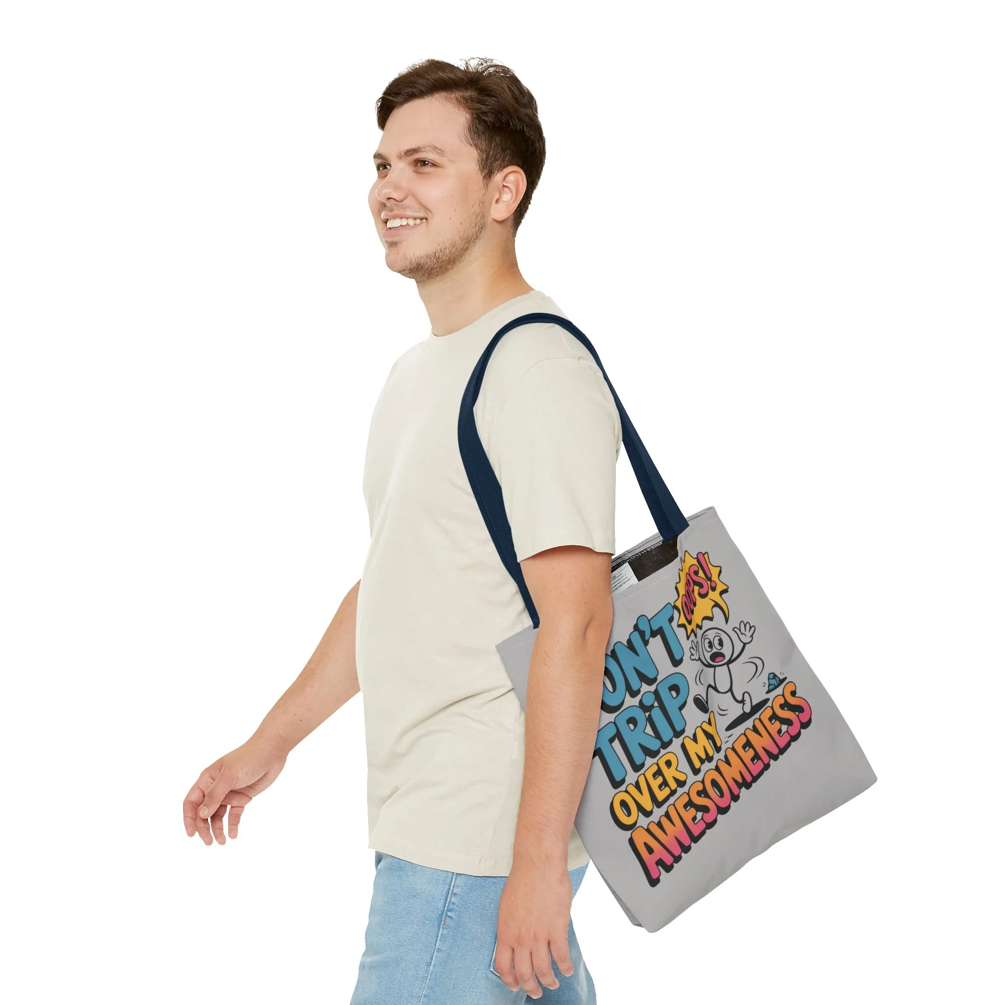 Funny Tote Bag - "Don't Trip Over My Awesomeness" - Perfect for Gifts, Beach Days, Shopping, & More!, , Large Tote Bag, beach weekender bag - Image 13