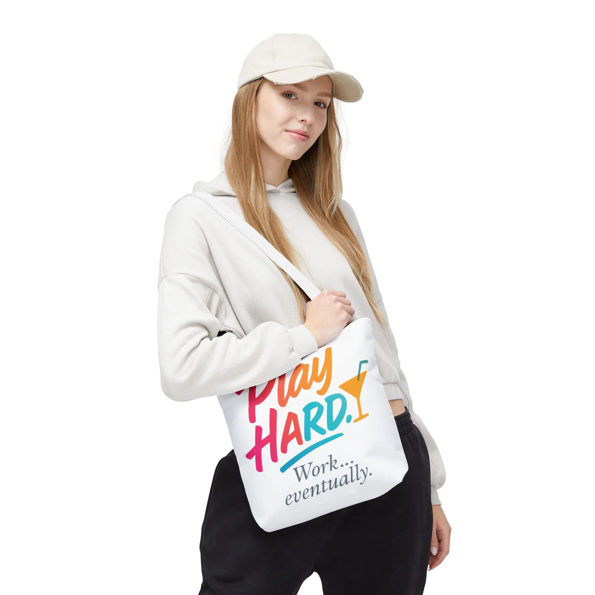 Play Hard Tote Bag - Fun, Stylish, Tote for Work & Play, Summer, Gift, Beach Bag, Everyday Carry, Beach Weekender Bag, large canvas bag - Image 25