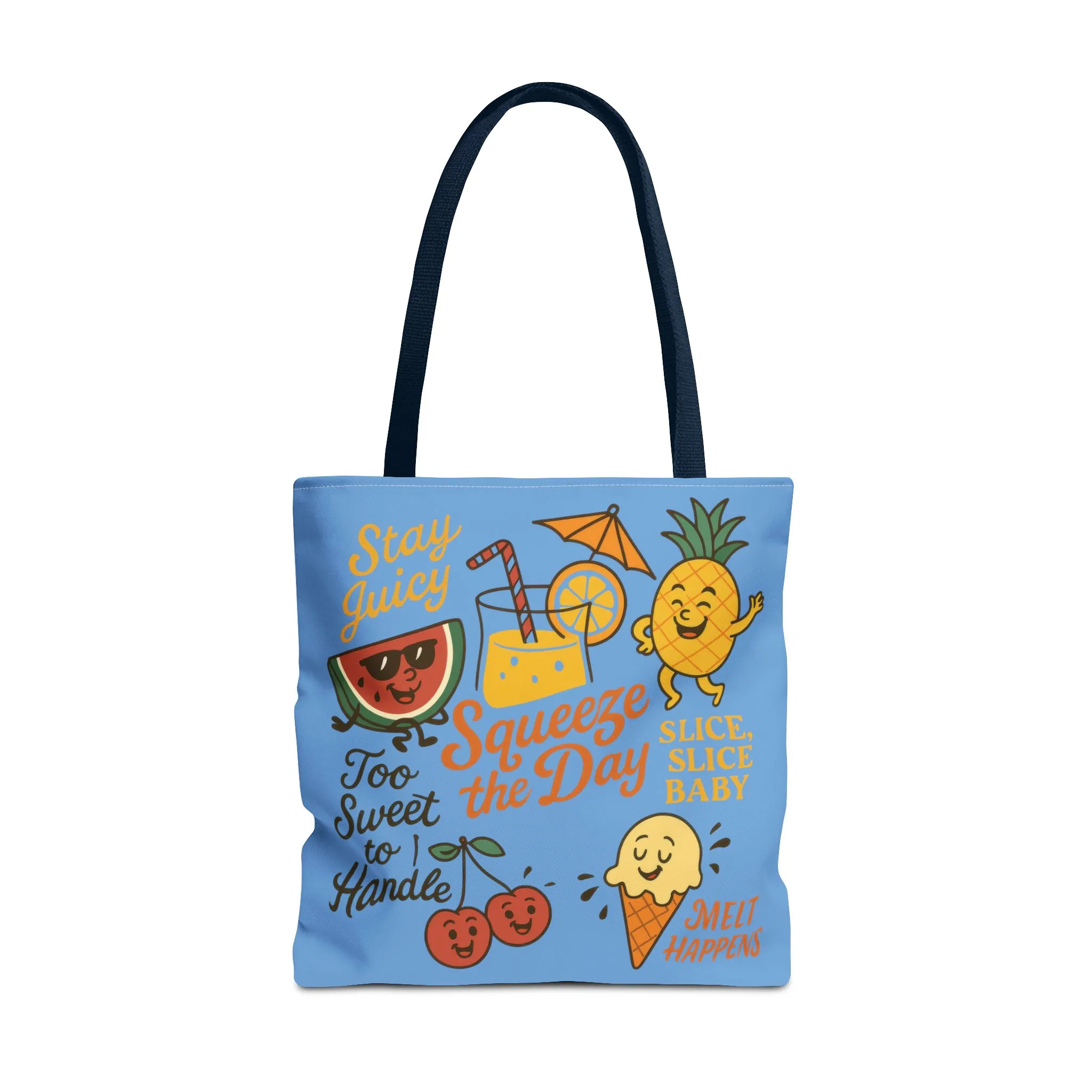 Juicy Summer Tote Bag, Fun Beach Carryall, Perfect for Grocery Shopping, Reusable Market Tote, Cute Gift for Fruit Lovers, Large Tote Bag - Image 2