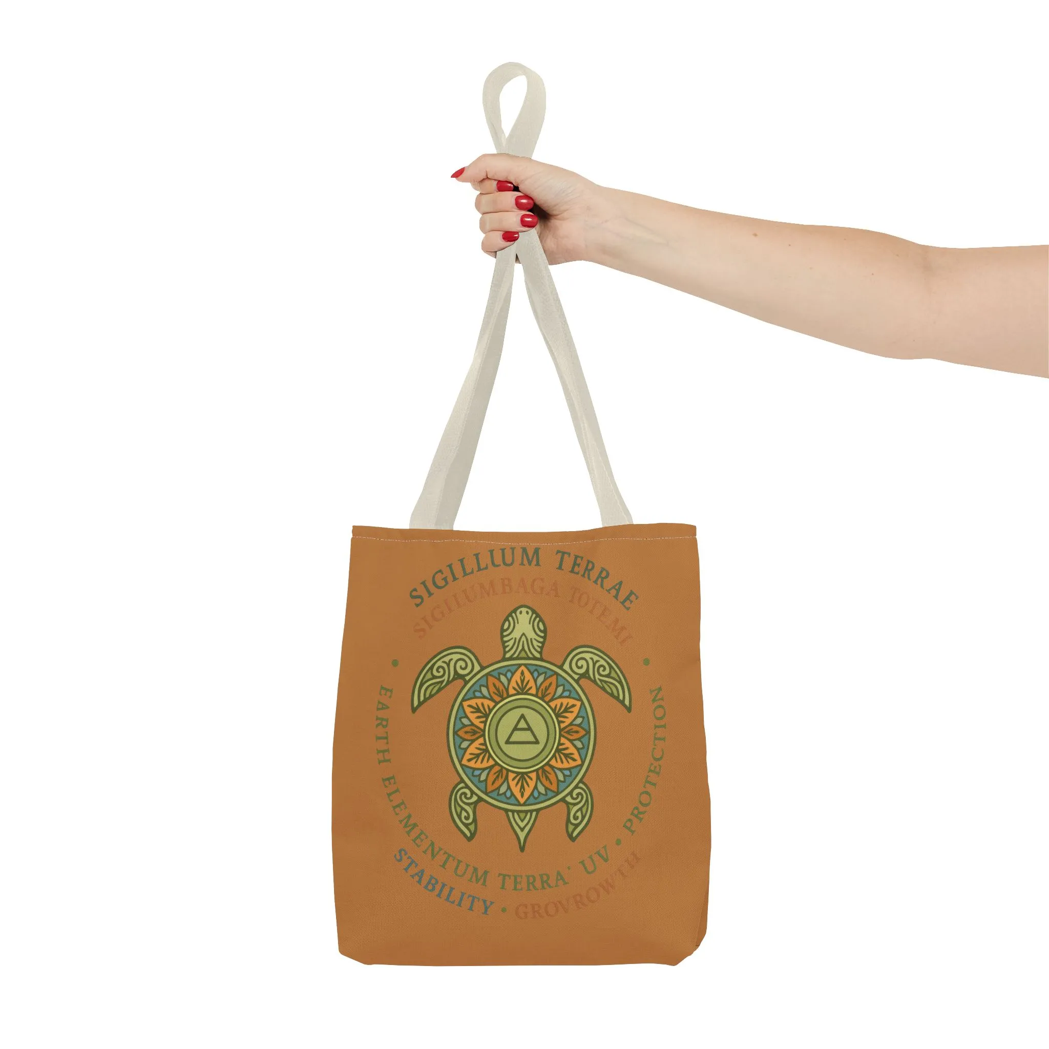 Spiritual Symbol Tote Bag, Eco-Friendly Shopping Bag, Meditation Pouch, Gift for Yogis, Bohemian Style, Sigillum Terrae Design - Image 19