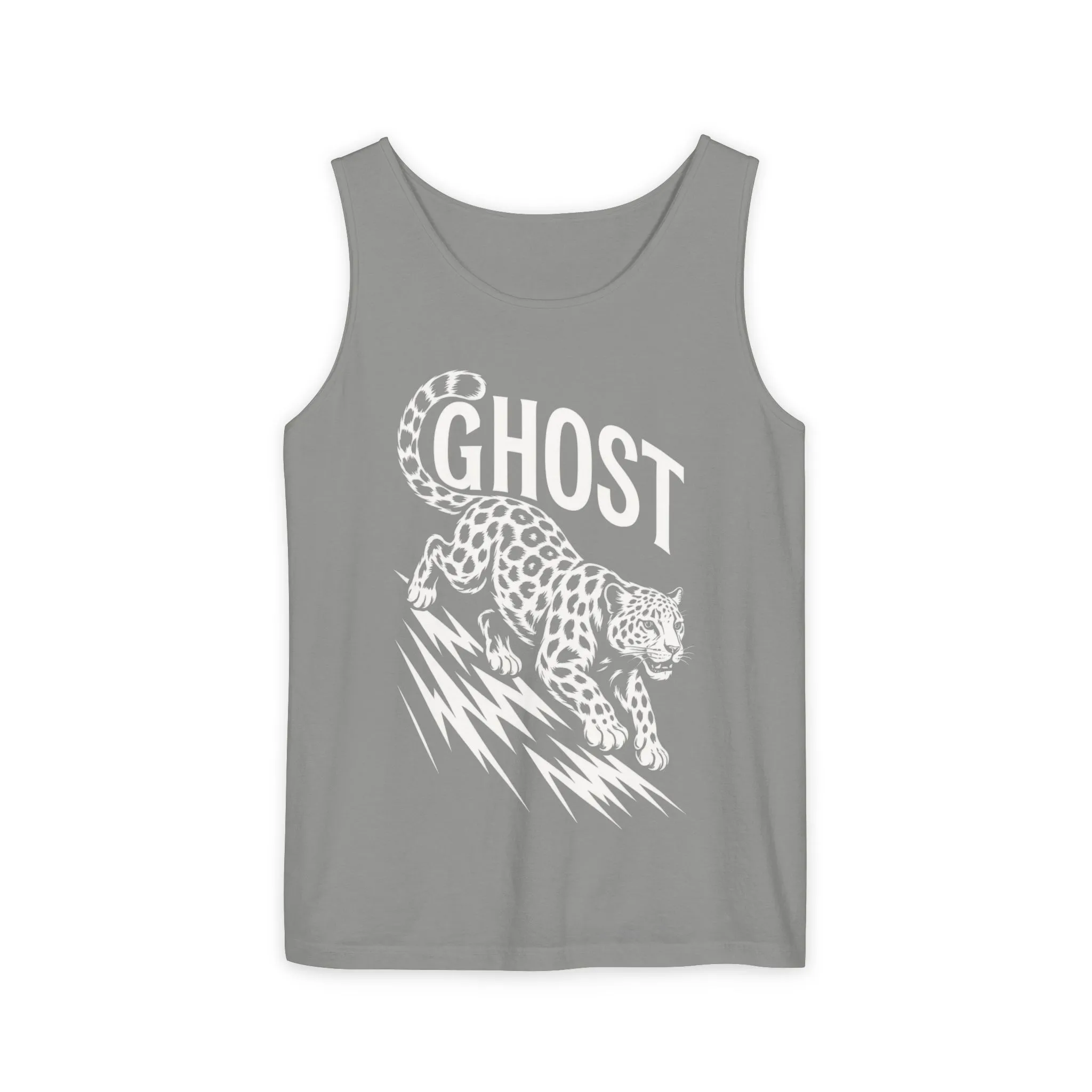 Ghost Leopard Mens Tank Top - Cool Graphic Shirt for Summer, Beach Days, Festivals, Gifts, Casual Wear - Image 11