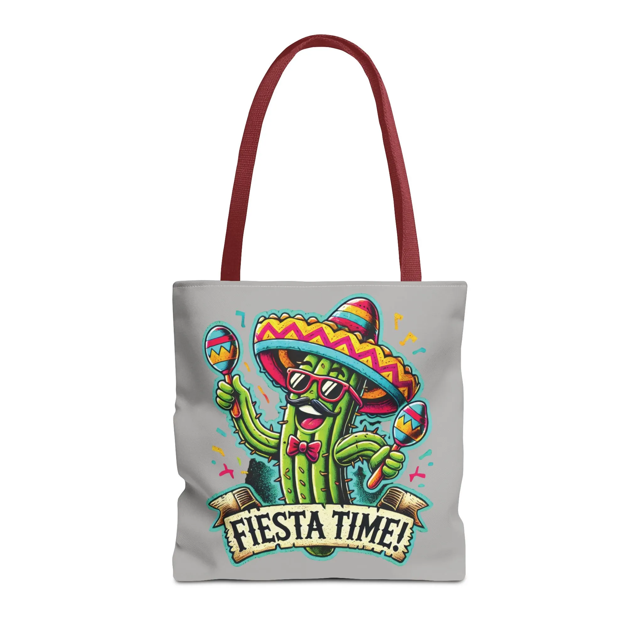 Fiesta Time Cactus Tote Bag, Funny Mexican Party Gift, Sombrero Maracas Print, Cinco de Mayo Bag, Summer Festival Tote, Beach Bag, Shopping - Image 21