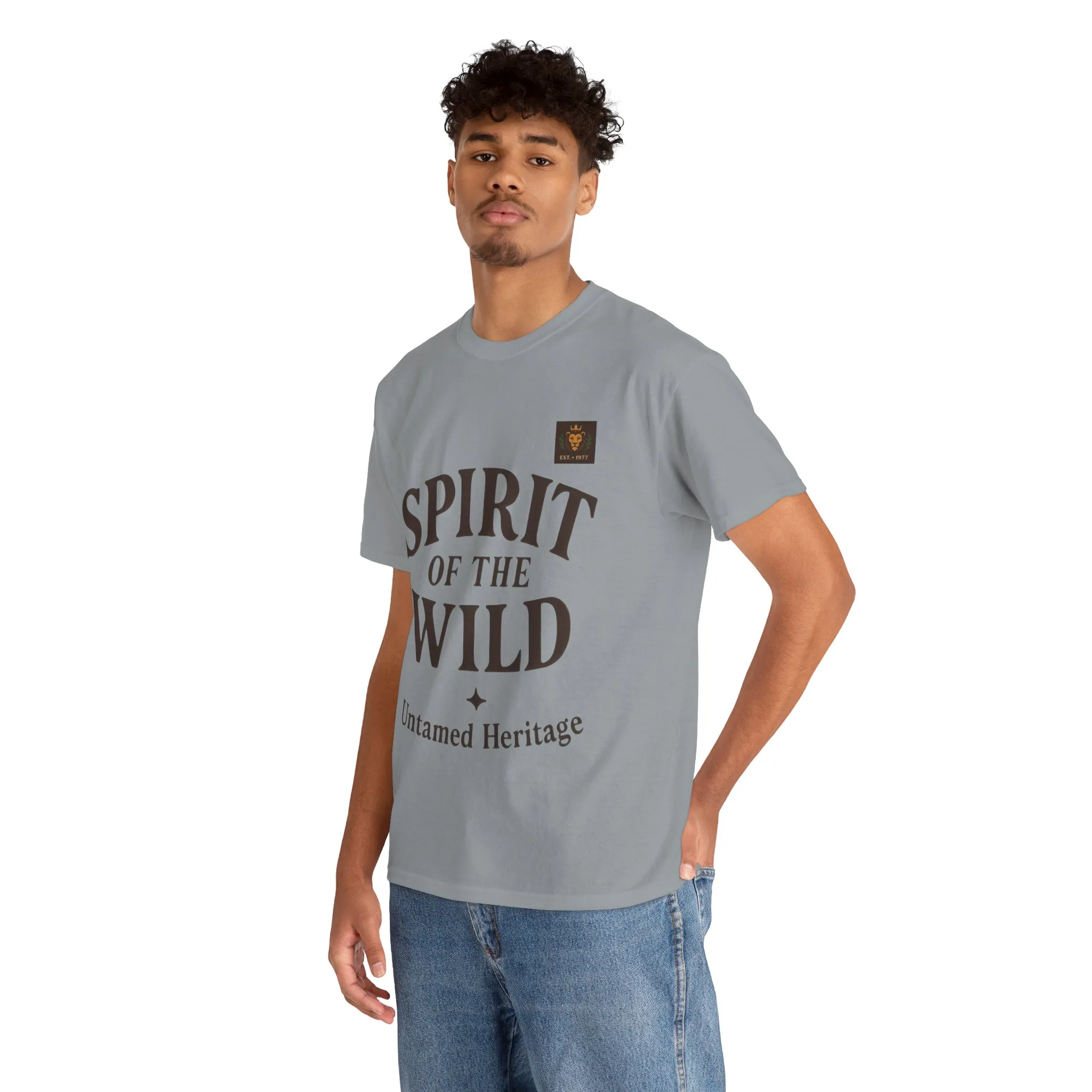 Spirit of the Wild Mens Heavy Cotton Tee, Nature Lover Gift, Outdoor Adventure Shirt, Unisex Tee, Casual Wear, Unique Graphic Apparel - Image 44