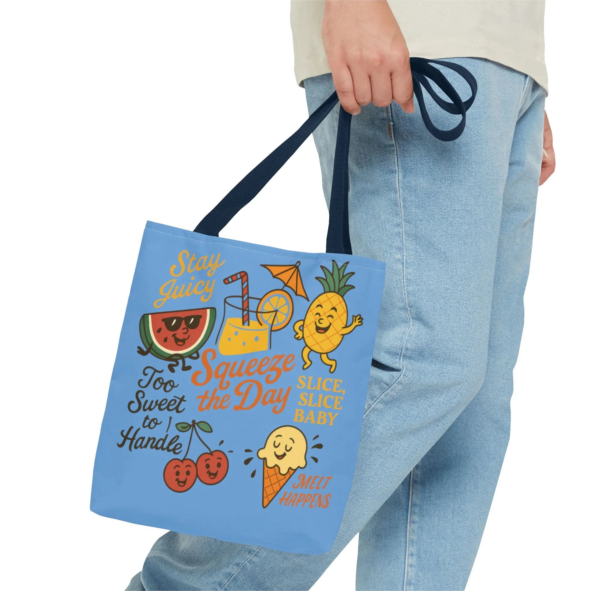 Juicy Summer Tote Bag, Fun Beach Carryall, Perfect for Grocery Shopping, Reusable Market Tote, Cute Gift for Fruit Lovers, Large Tote Bag - Image 23