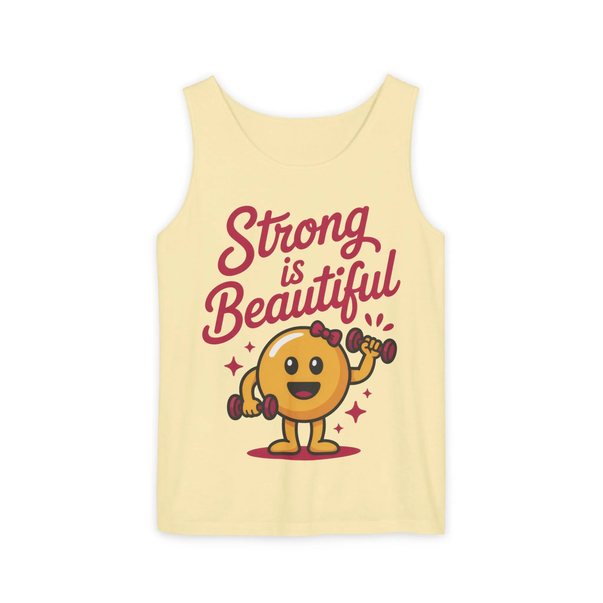 Strong is Beautiful Womens Tank Top, Cute Fitness and Gym Motivation Shirt, Workout Shirt, Exercise Top, Gift for Her, SummerActivewear - Image 2