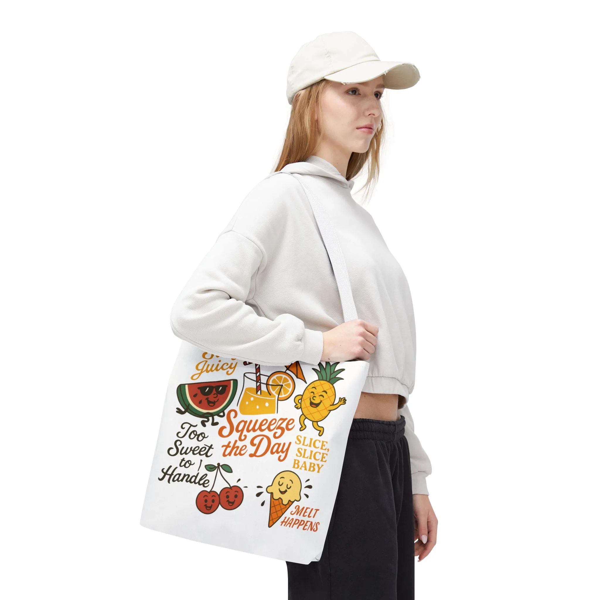 Juicy Summer Tote Bag, Fun Beach Carryall, Perfect for Grocery Shopping, Reusable Market Tote, Cute Gift for Fruit Lovers, Large Tote Bag - Image 75