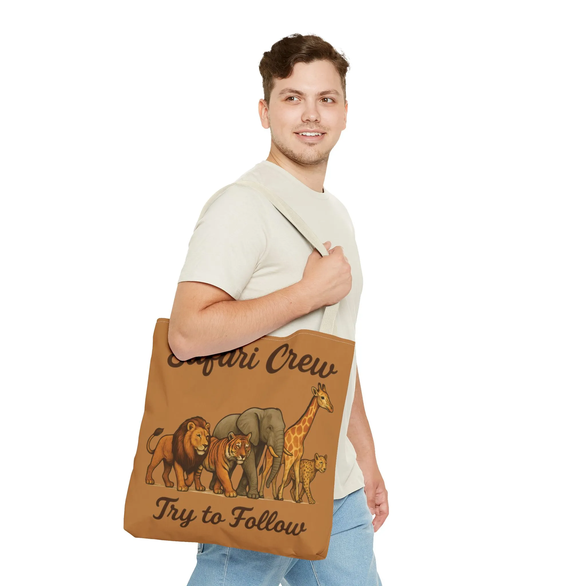Safari Crew Tote Bag - Animal Print, Gift for Wildlife Lovers, Eco-Friendly, Stylish Grocery Bag, Adventure Enthusiast Essential - Image 28